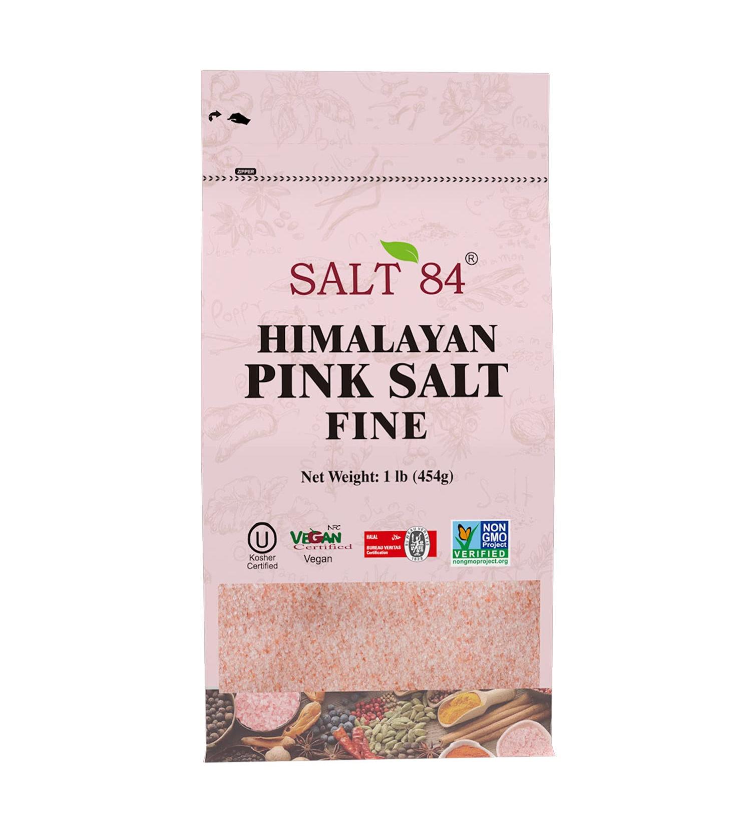 Himalayan Chef Pink Salt Fine Grain 1lb - Pure and Natural | Non-GMO - Buy Online on SooperMarket.com