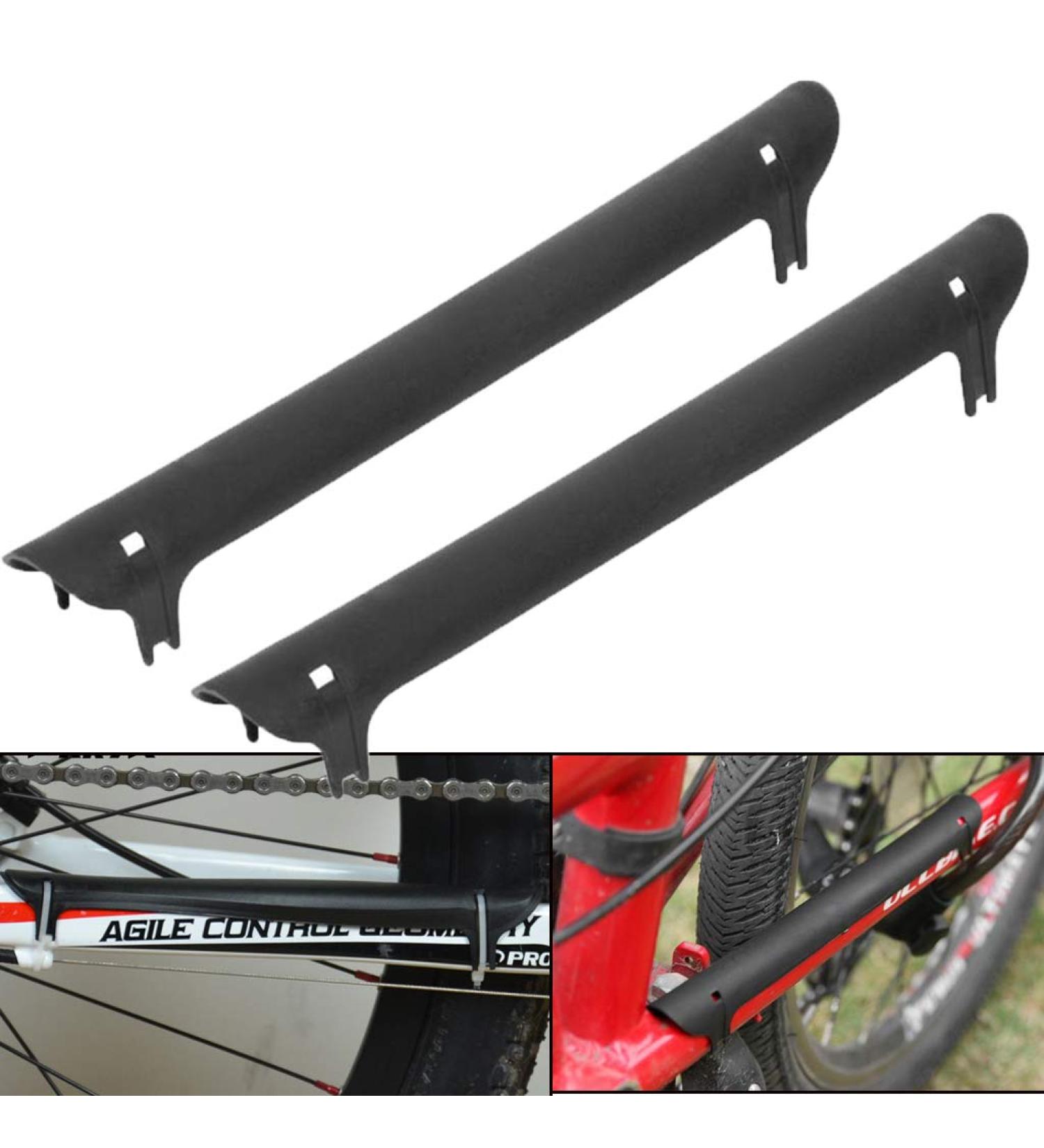 2 Pcs Bicycle Frame Chainstay Plastic Protector Guard Pad Set - Buy Online on SooperMarket.com