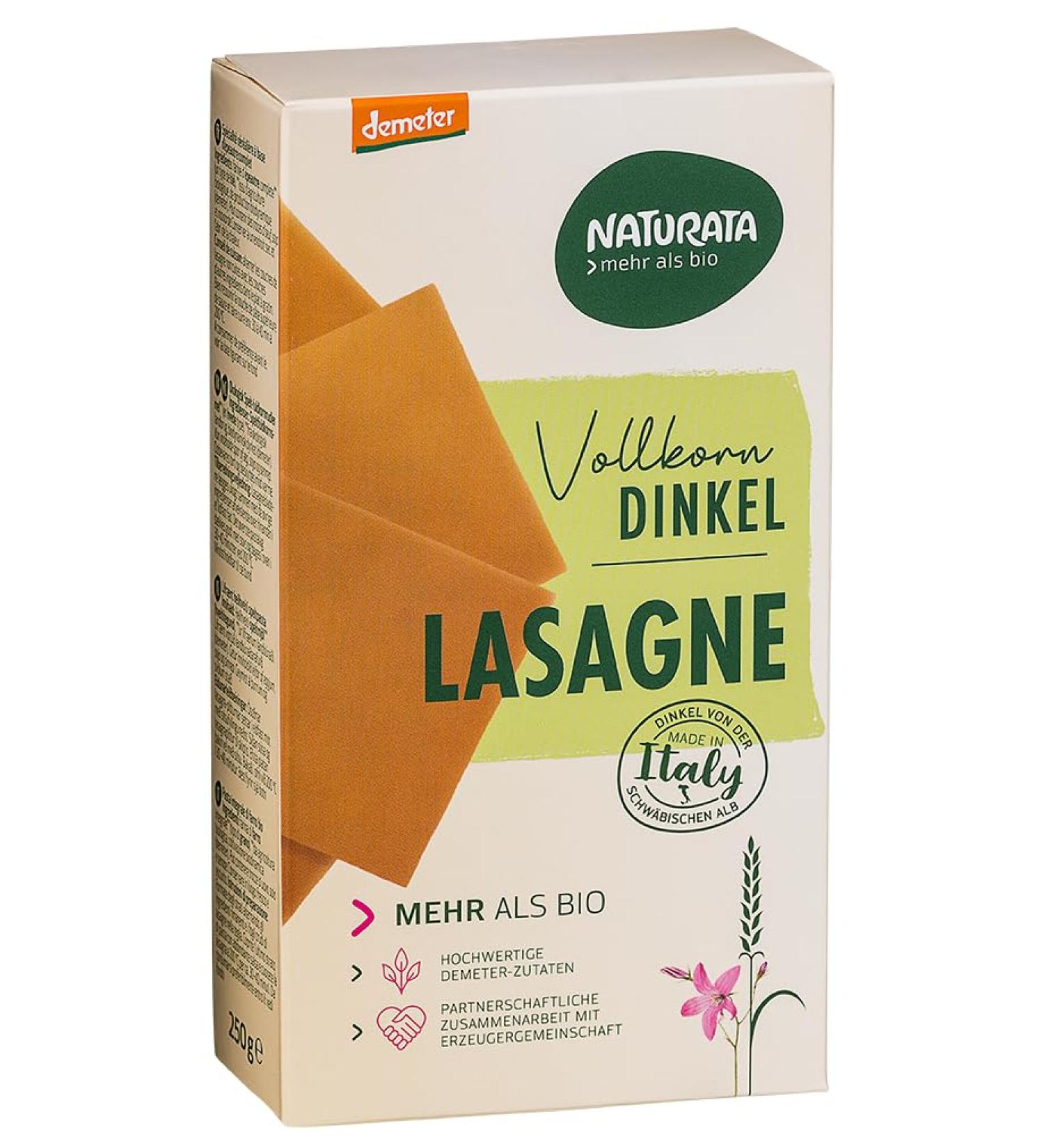 Buy Naturata Spelled Grain Lasagna - Organic & Healthy International Shipping - Buy Online on SooperMarket.com