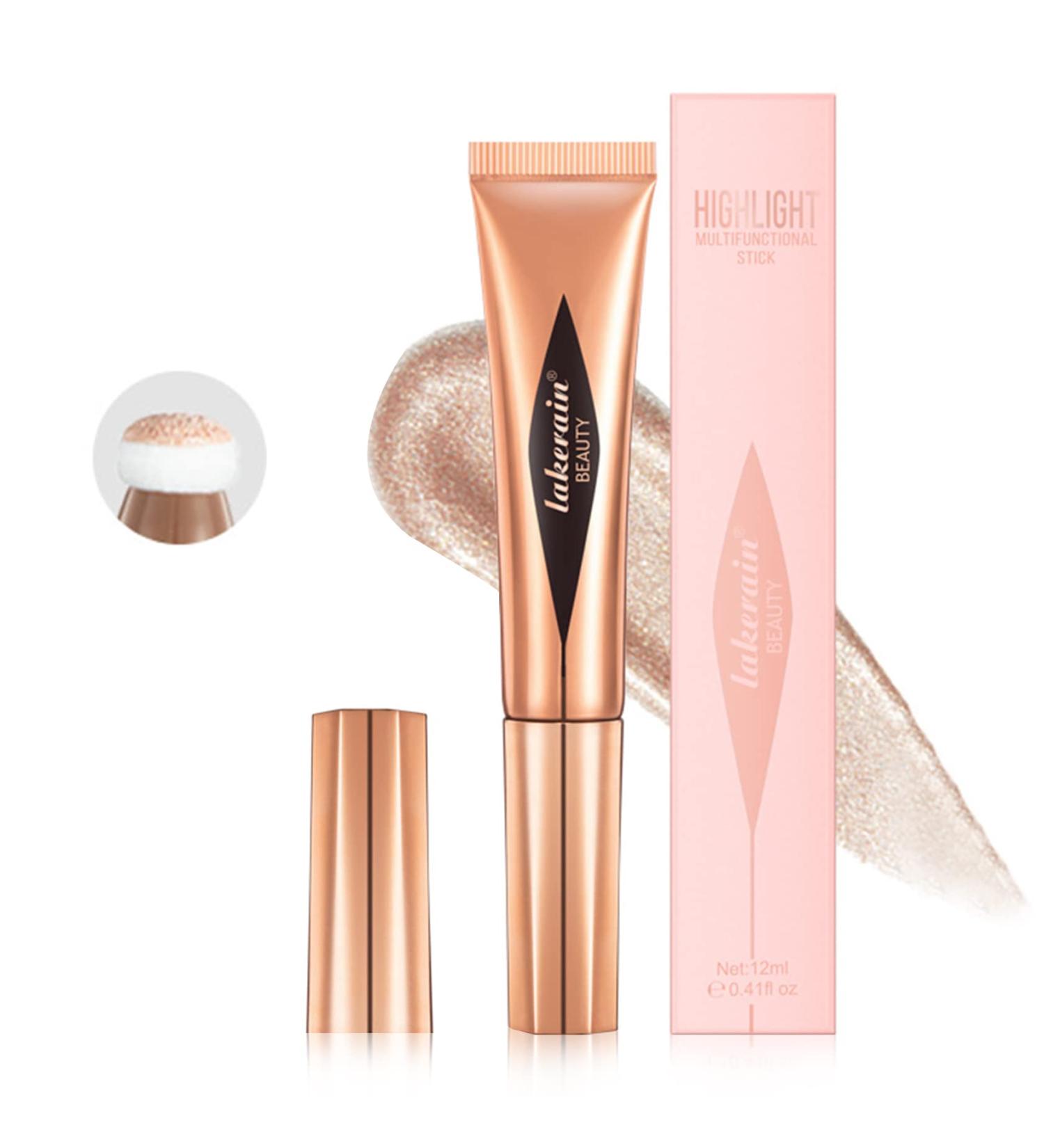 Liquid Highlighter Beauty Wand Cream Bronzer Highlighter Stick Contour Wand Soft Smooth Glossy Lightweight Long Lasting Waterproof Liquid Highlighter Stick Makeup Kit For Natural Nude Finish (03#Pearl White) - Buy Online on SooperMarket.com
