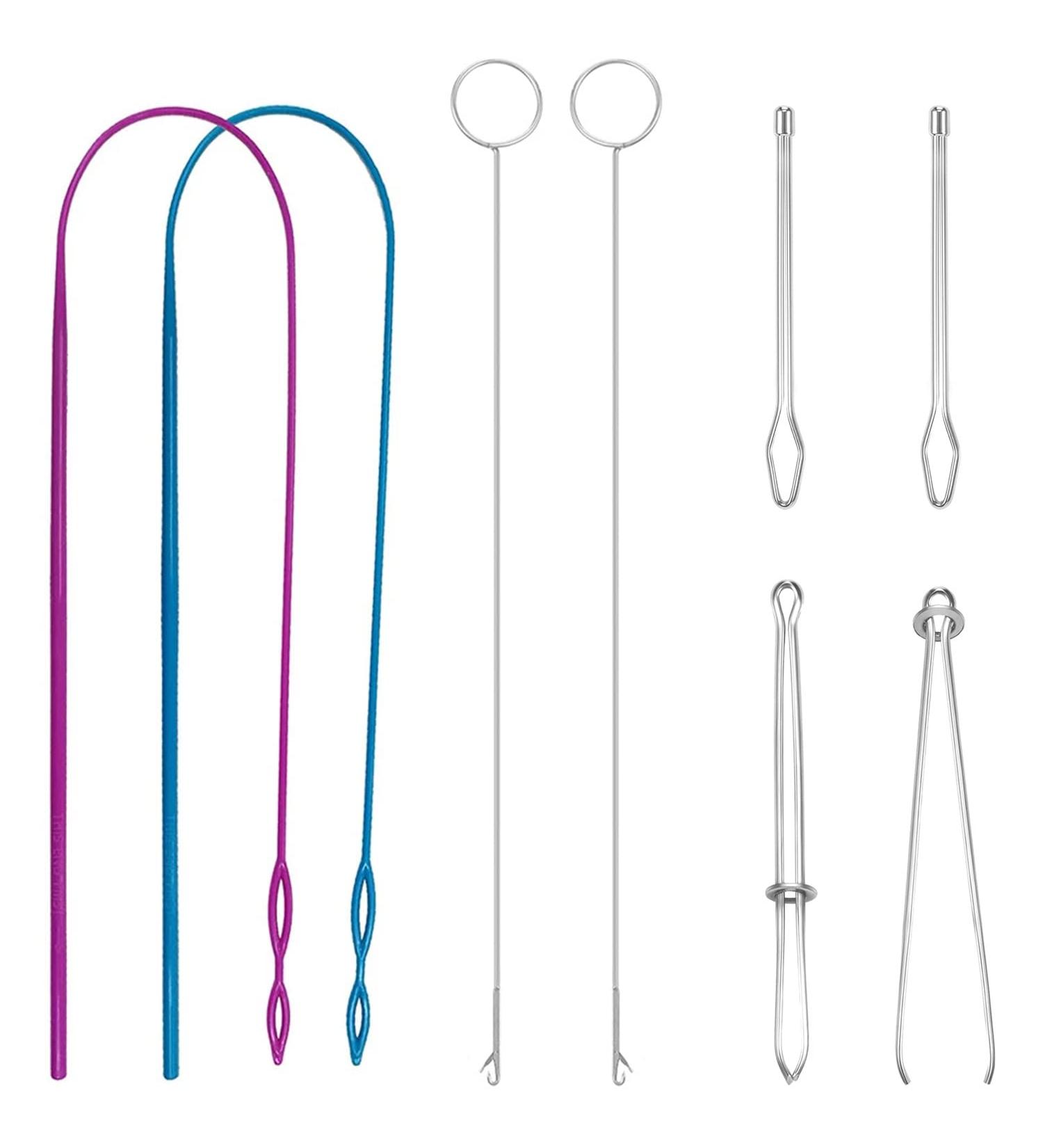 Arcemain 8 Pcs Drawstring Threader Kit - Sewing Loop Tools for Fabric Belts & Strips - Buy Online on SooperMarket.com