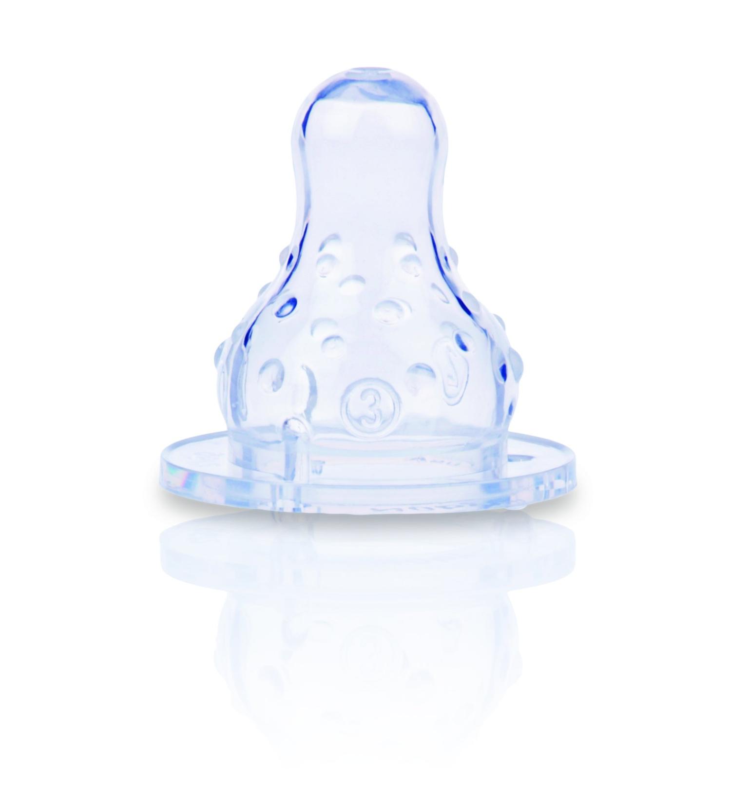 Nuby 2-Pack Three Flow Standard Neck Nipples - 2 Count | Buy Online - Buy Online on SooperMarket.com
