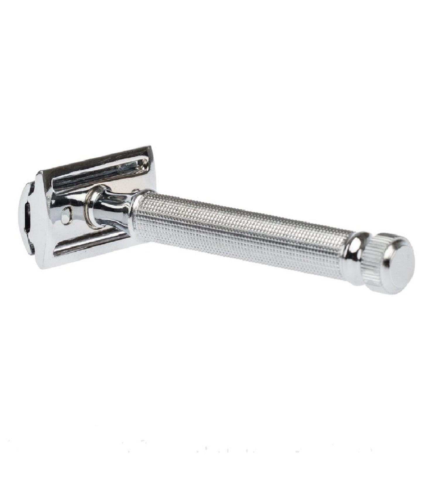 Fendrihan Double Edge Safety Razor with Square Knurled Handle - Premium Shaving Tool for a Smooth Close Shave - International Shipping Available - Buy Online on SooperMarket.com