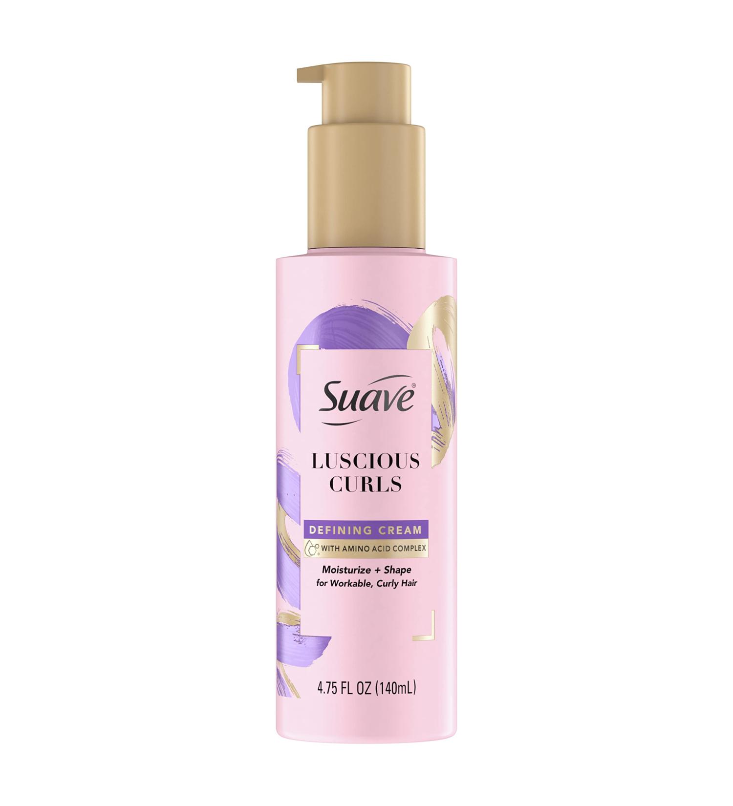 Suave Pink Luscious Curls Styling Cream - Curl Defining Cream 4.75 oz - Buy Online on SooperMarket.com