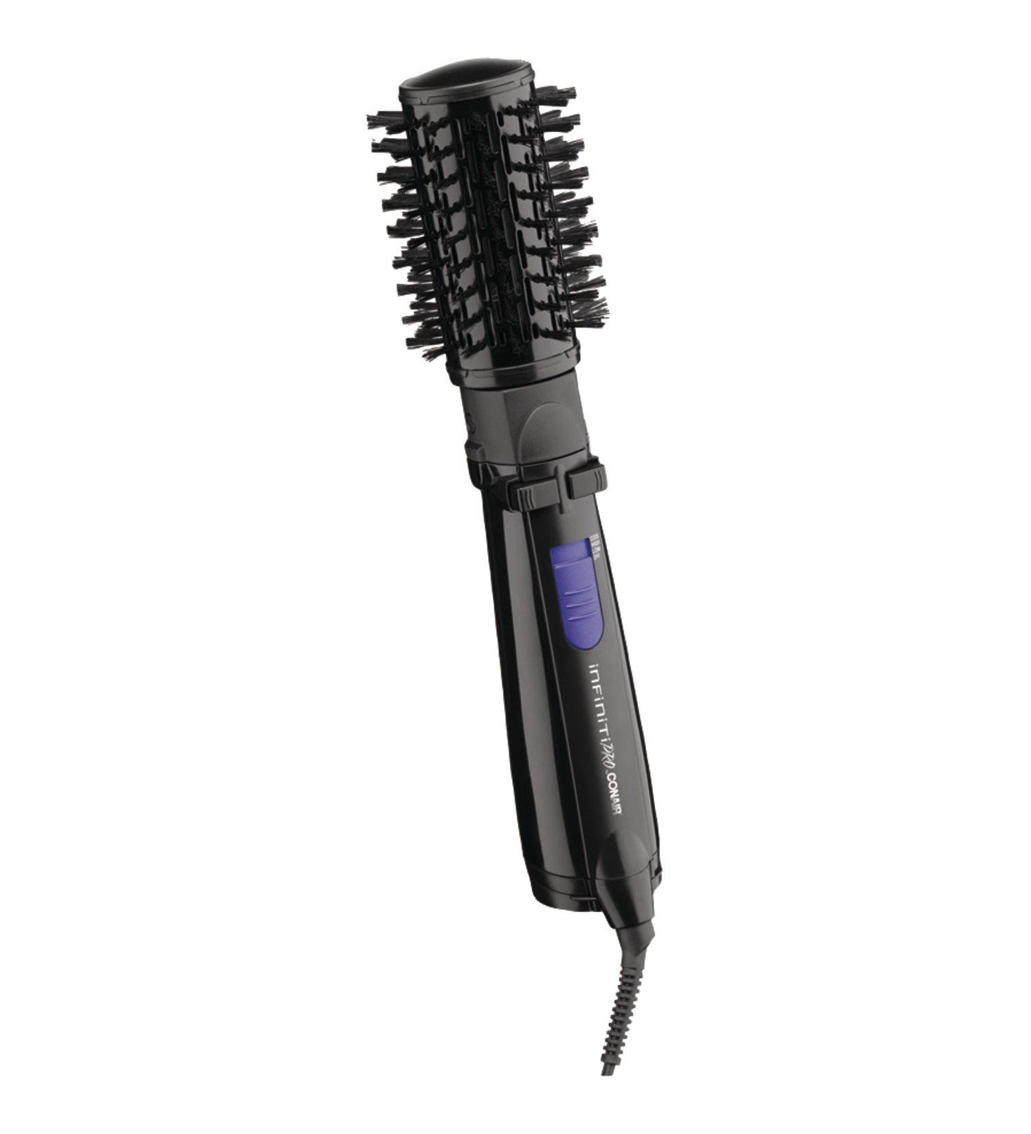INFINITIPRO BY CONAIR Spin Air Rotating Styler/Hot Air Brush, 2-inch, Black Black 2 Inch (Pack of 1)