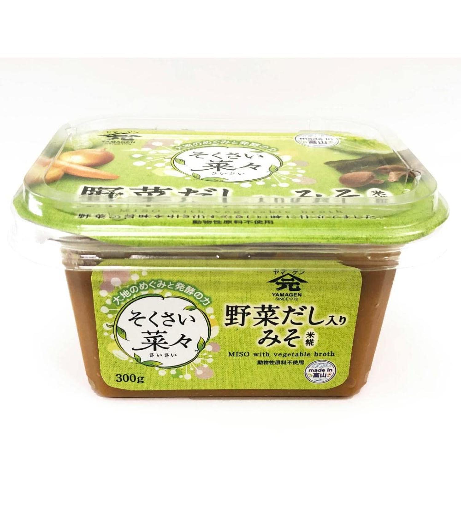 Soybean Paste (Japanese Miso with Vegetable Extract) Yasai Dashi Miso 300g - Buy Online on SooperMarket.com