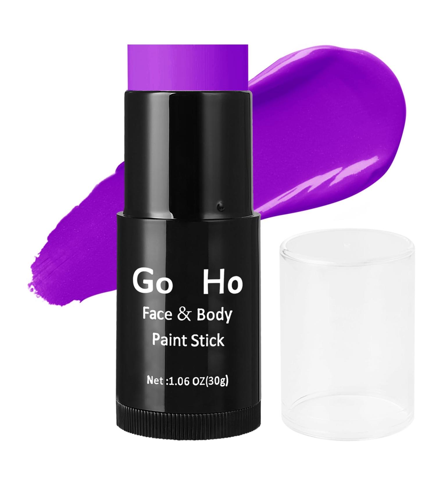 Go Ho Cream Purple Face Paint Stick (1.06 Oz) - Waterproof Full Body Makeup for Halloween Cosplay - Adults & Children - Buy Online on SooperMarket.com