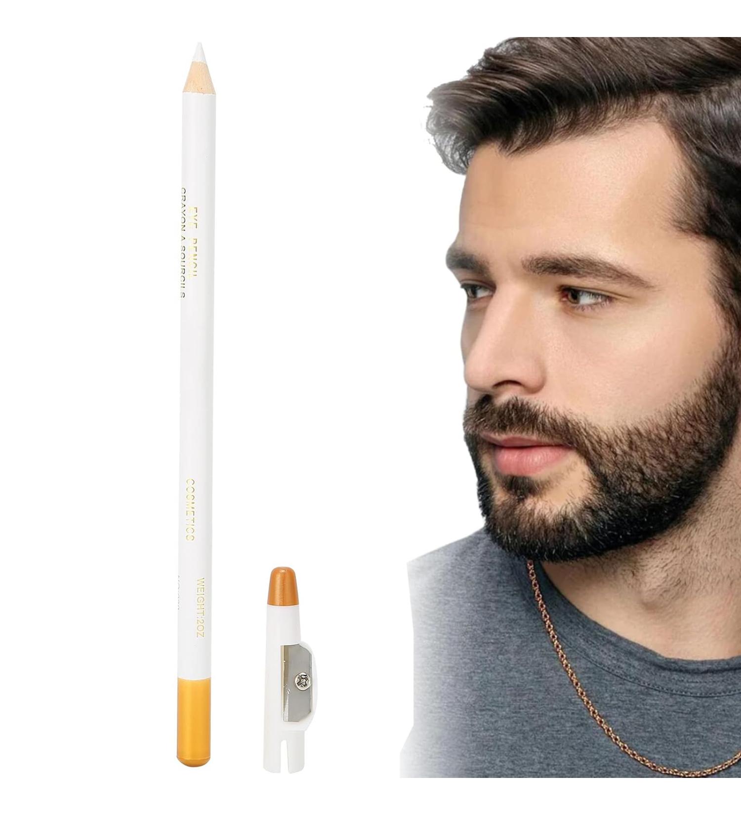 Friseurstift - Premium Hair Cutting Pencil for Precision Grooming & Beard Styling | Barber Supplies & Tracing Tool (White) - Buy Online on SooperMarket.com