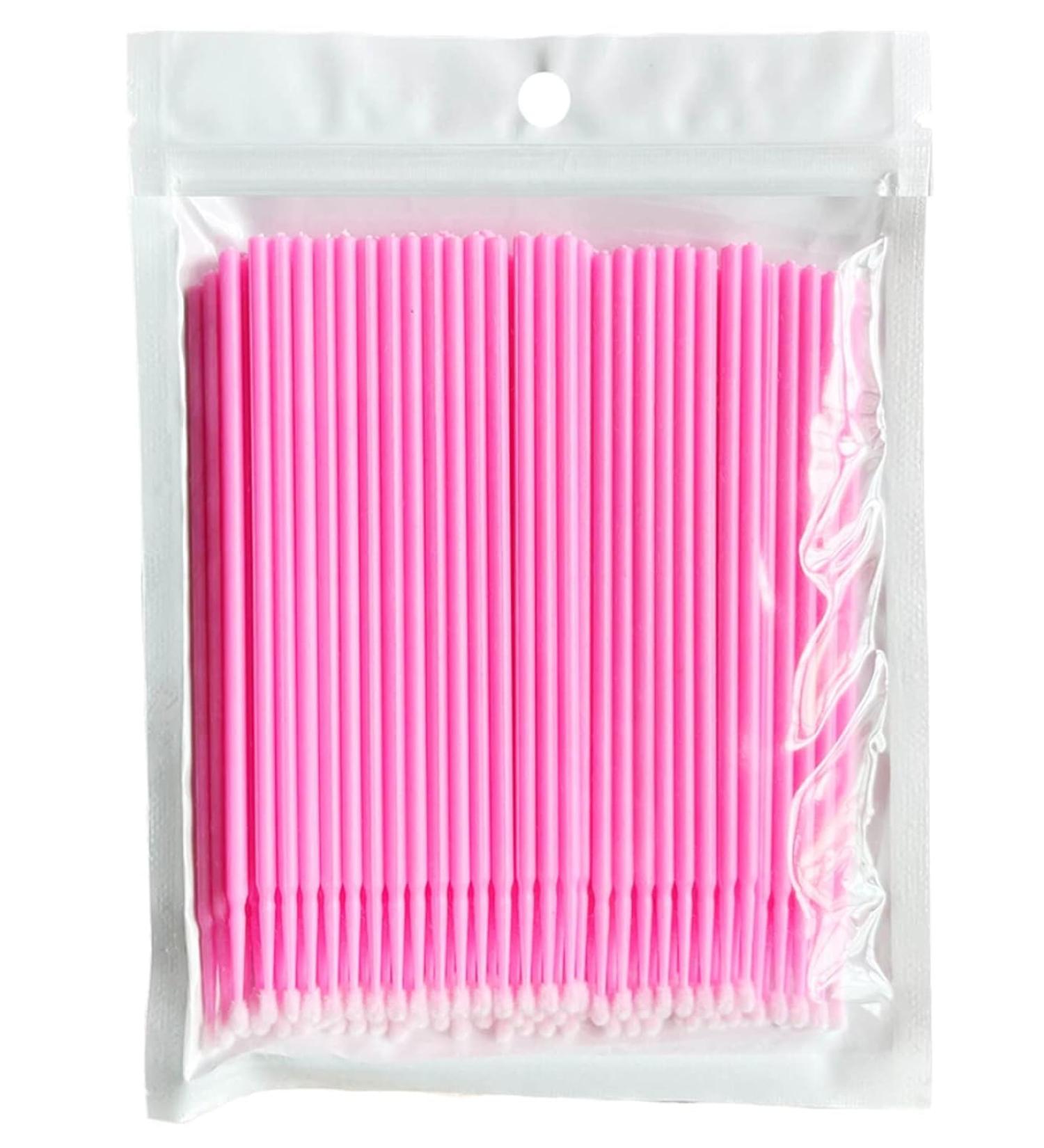100 Pcs Disposable Micro Applicator Brushes for Makeup & Eyelash Extensions - Buy Online on SooperMarket.com