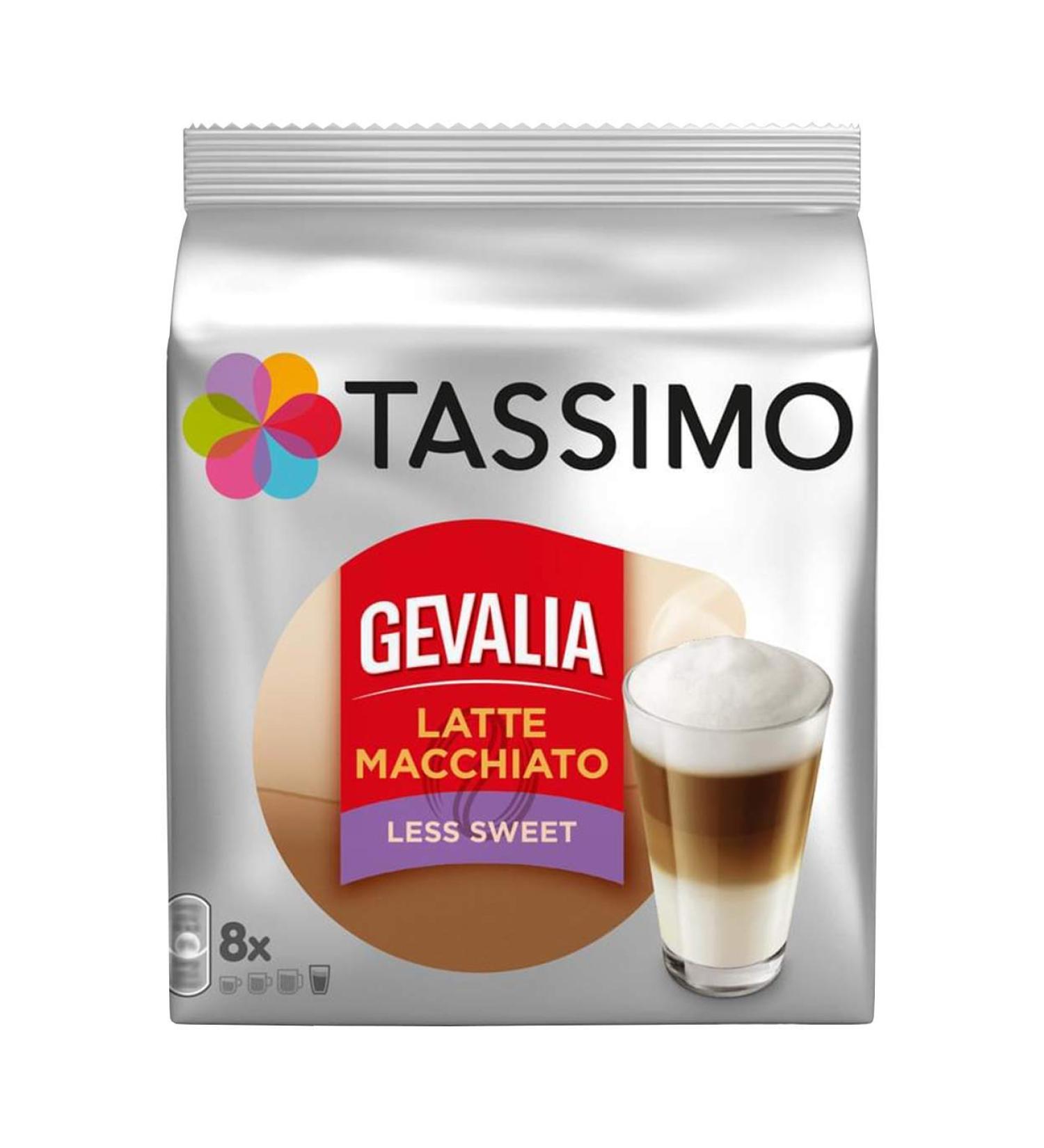 Tassimo Gevalia Latte Macchiato Less Sweet New Formula Gema Recommended Coffee Roaster Coffee Capsule 8 T-Disc Holde