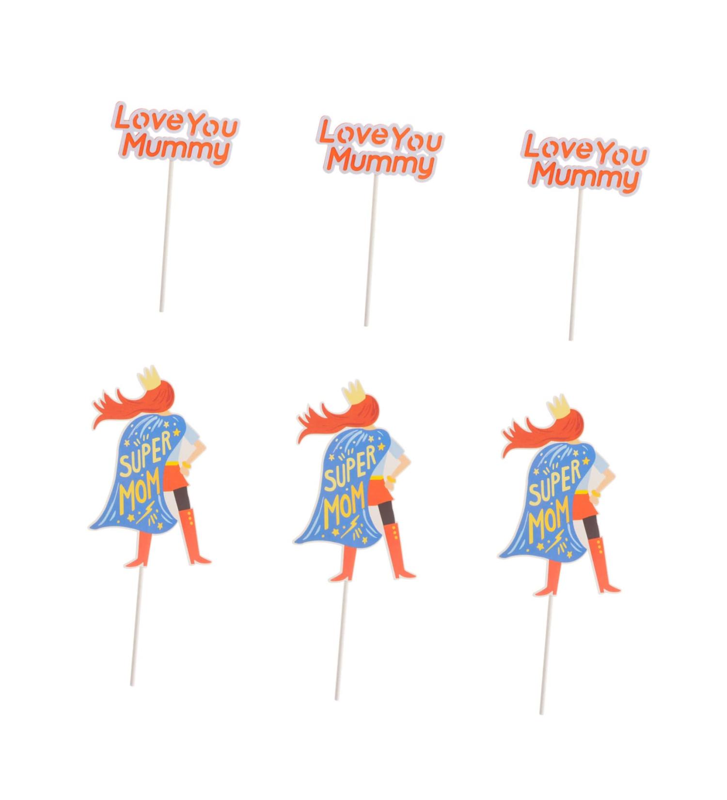 OFFSCH 3 Sets Mother's Cake Inserts Dessert Plug-in Party Cake Picks Mothers Day Theme Cake Plug-in Mom Gifts Cake Ornament Mum Presents Moms Birthday Moms Gifts Decor Paper Cake Supplies - Buy Online on SooperMarket.com