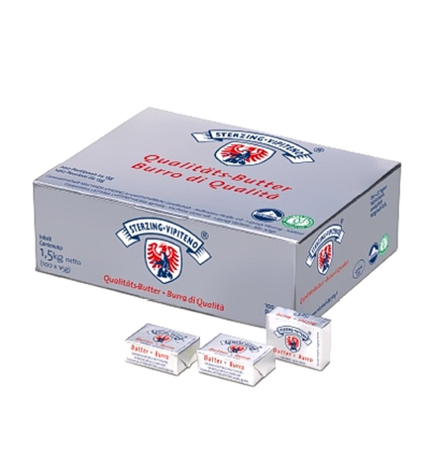 Portion butter 150 x 10 gr. - Milchhof Sterzing