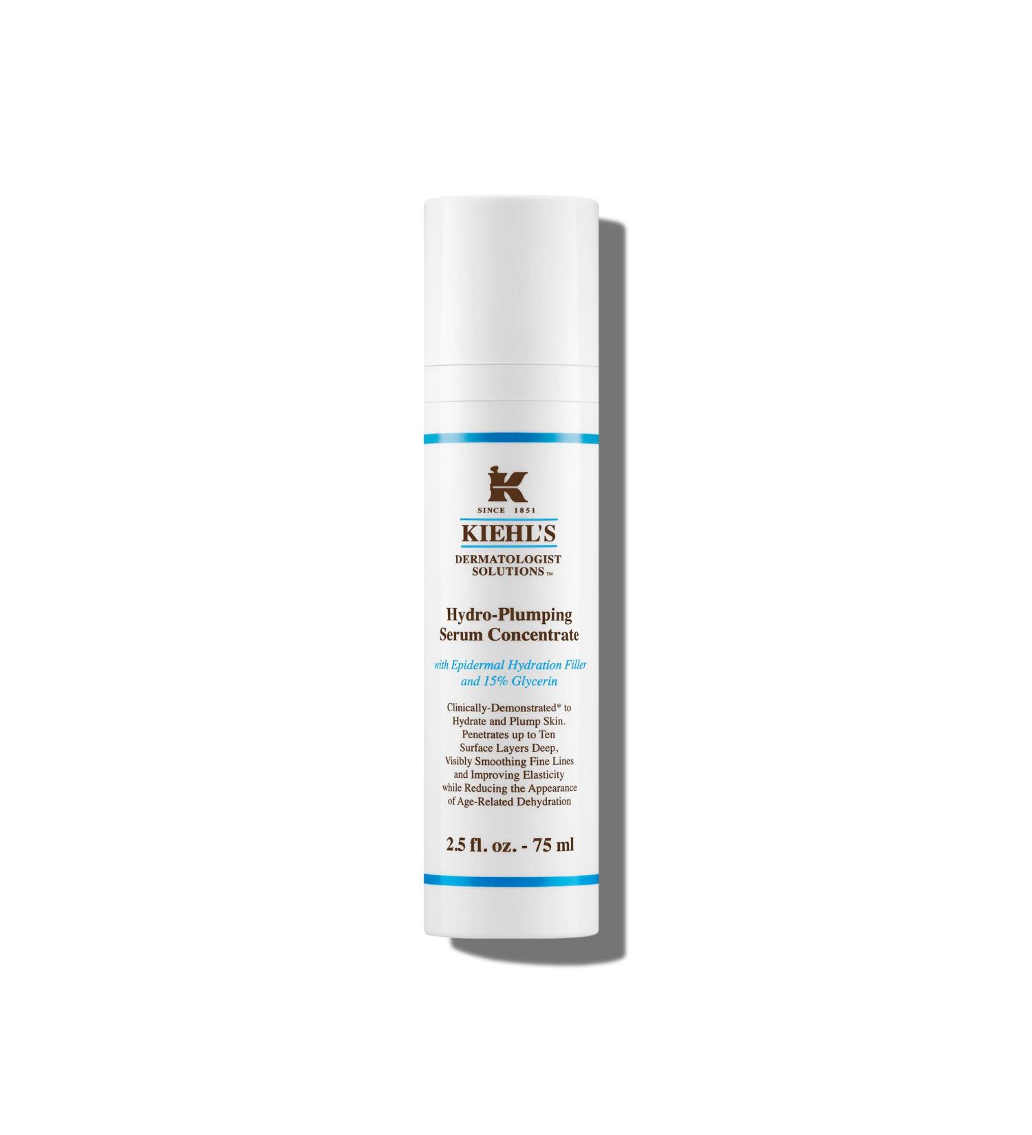 Kiehl's Hydro-Plumping Hydrating Serum - Plump Skin Improve Elasticity Reduce Dryness - Fragrance-Free 2.5 Fl Oz - Buy Online on SooperMarket.com