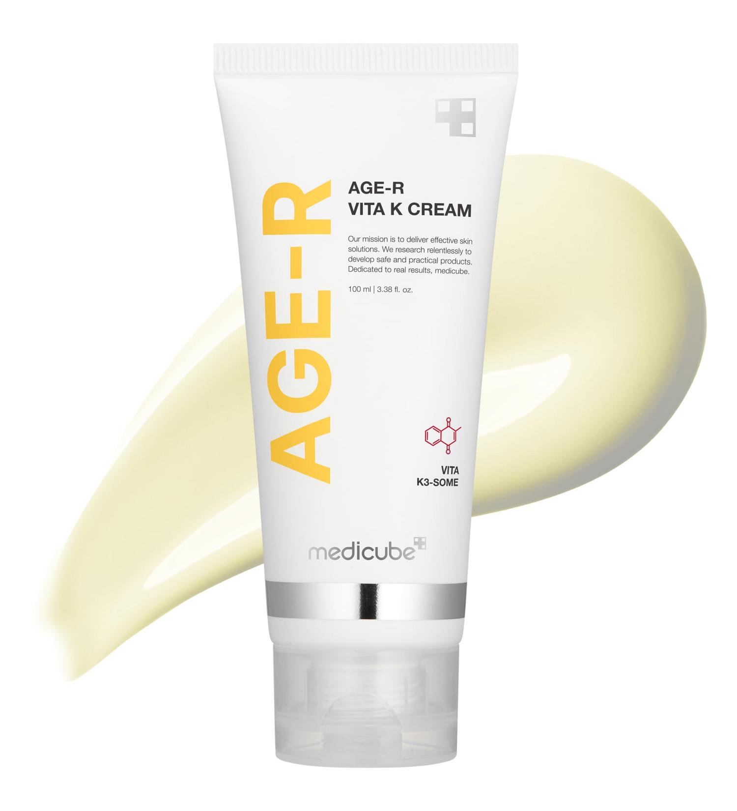 Medicube Age-R VITA K Cream | Elastin Boost for Stretched Skin | Targets Redness | Hypoallergenic | Korean Skin Care - International Shipping Available - Buy Online on SooperMarket.com