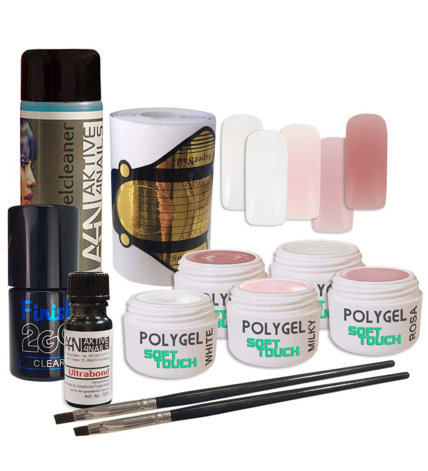 Nail Studio Gel Set - PolyGel & AcrylGel Soft Touch for Beginners & Professionals | Starter Set XL - International Shipping - Buy Online on SooperMarket.com