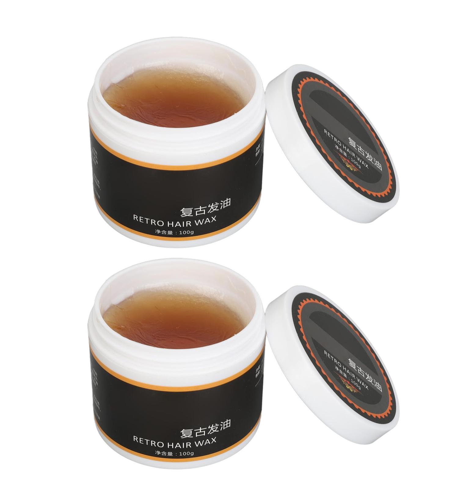 2 Pack Retro Hair Wax - Strong Hold Matte Finish for Men & Women | Plant Extracts - Buy Online on SooperMarket.com