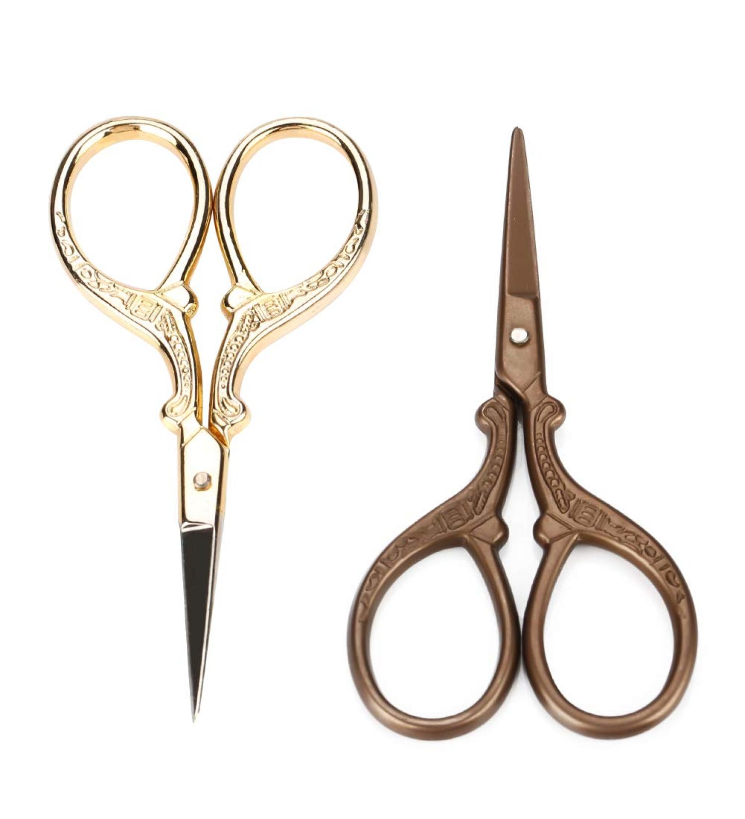 Vintage Crane Scissors Stainless Eyebrow Trim Scissors Beauty Scissors Steel Embroidery Beauty Makeup Scissors for Eyebrows Trim Mustache Beard Trimming Kit Personal Care Removal - Buy Online on SooperMarket.com