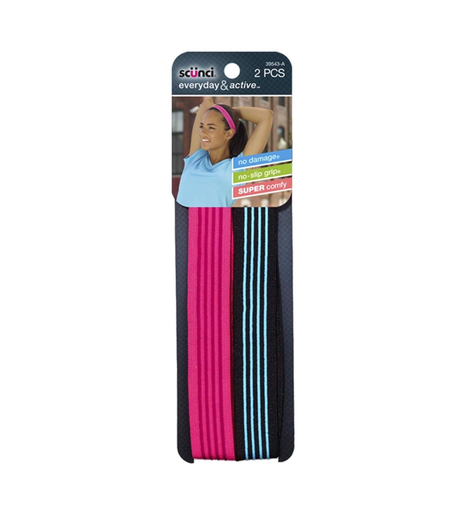 Scunci No Slip Grip Silicone Waistband Headwraps - 2 ct - Buy Online on SooperMarket.com