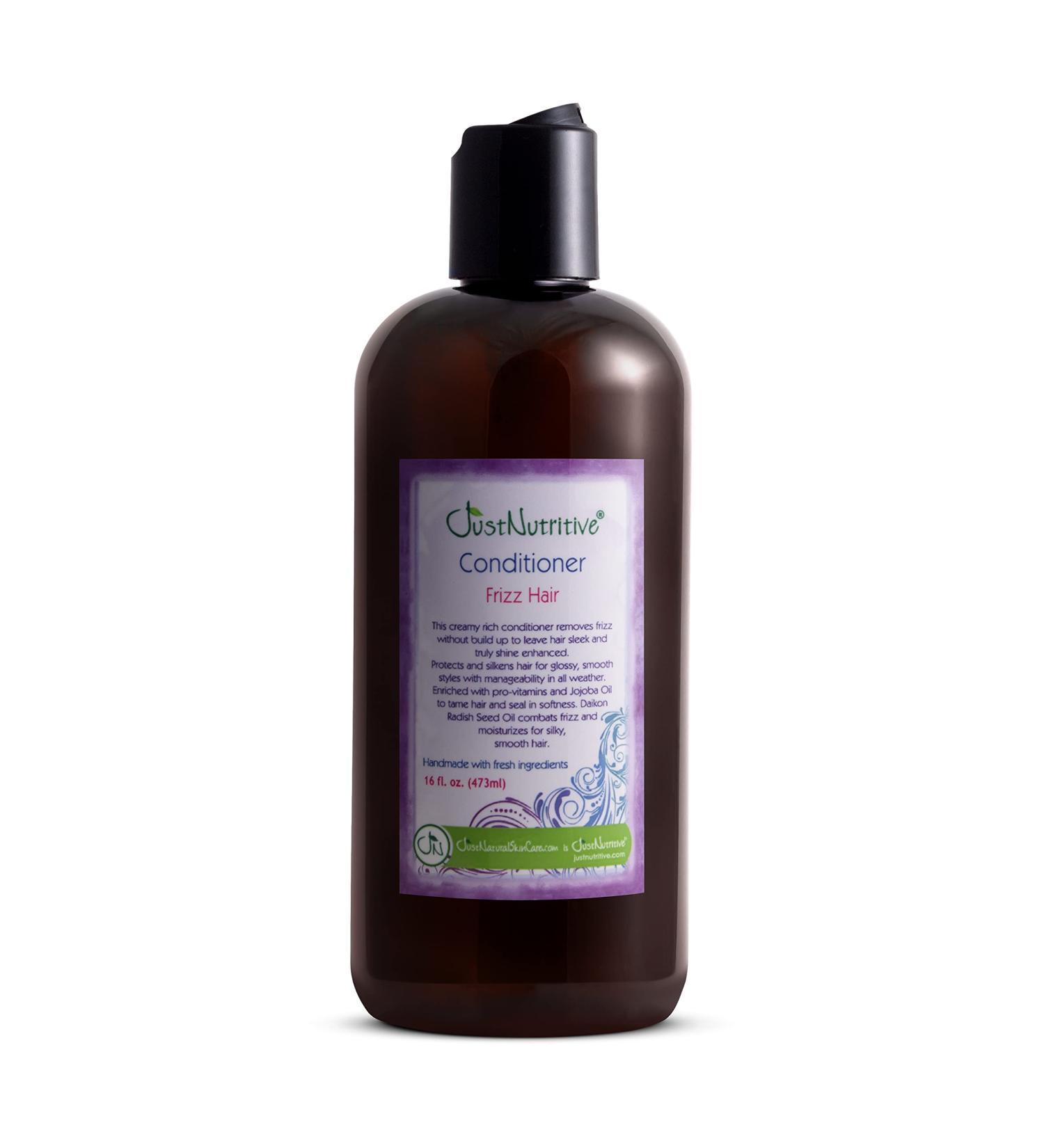 Just Nutritive Frizz Hair Conditioner | Anti-Frizz Hair Treatment | Hydrating Conditioner for Dry Damaged Hair | Organic Hair Conditioner for Men and Woman 16 Fl Oz