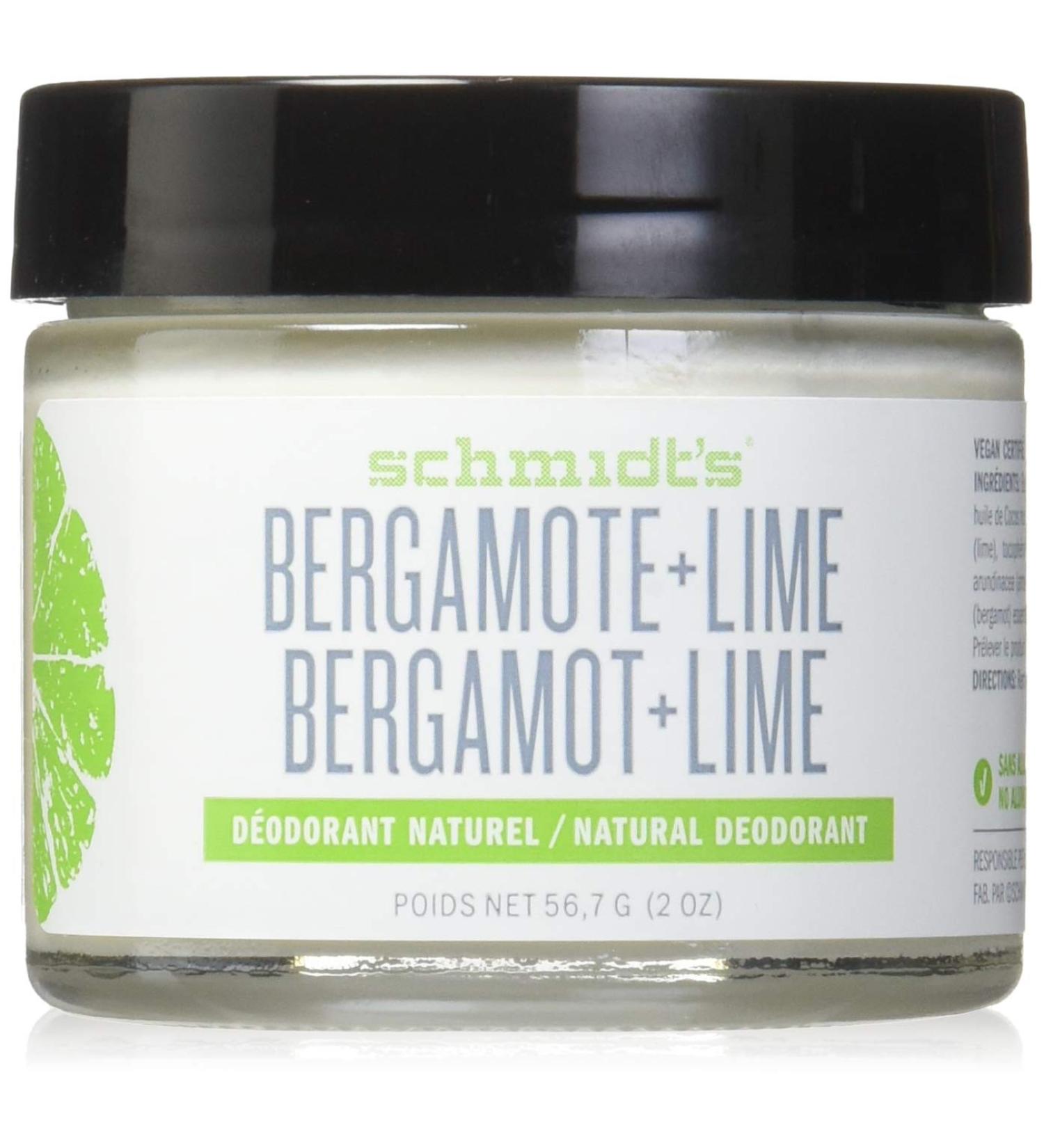 Schmidt's Bergamot & Lime Natural Deodorant - 2oz Jar for Women & Men - Buy Online on SooperMarket.com