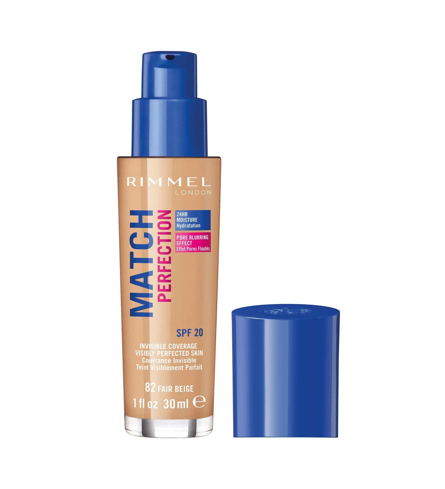 Rimmel Match Perfection Foundation - 82 Fair Beige - Buy Online on SooperMarket.com