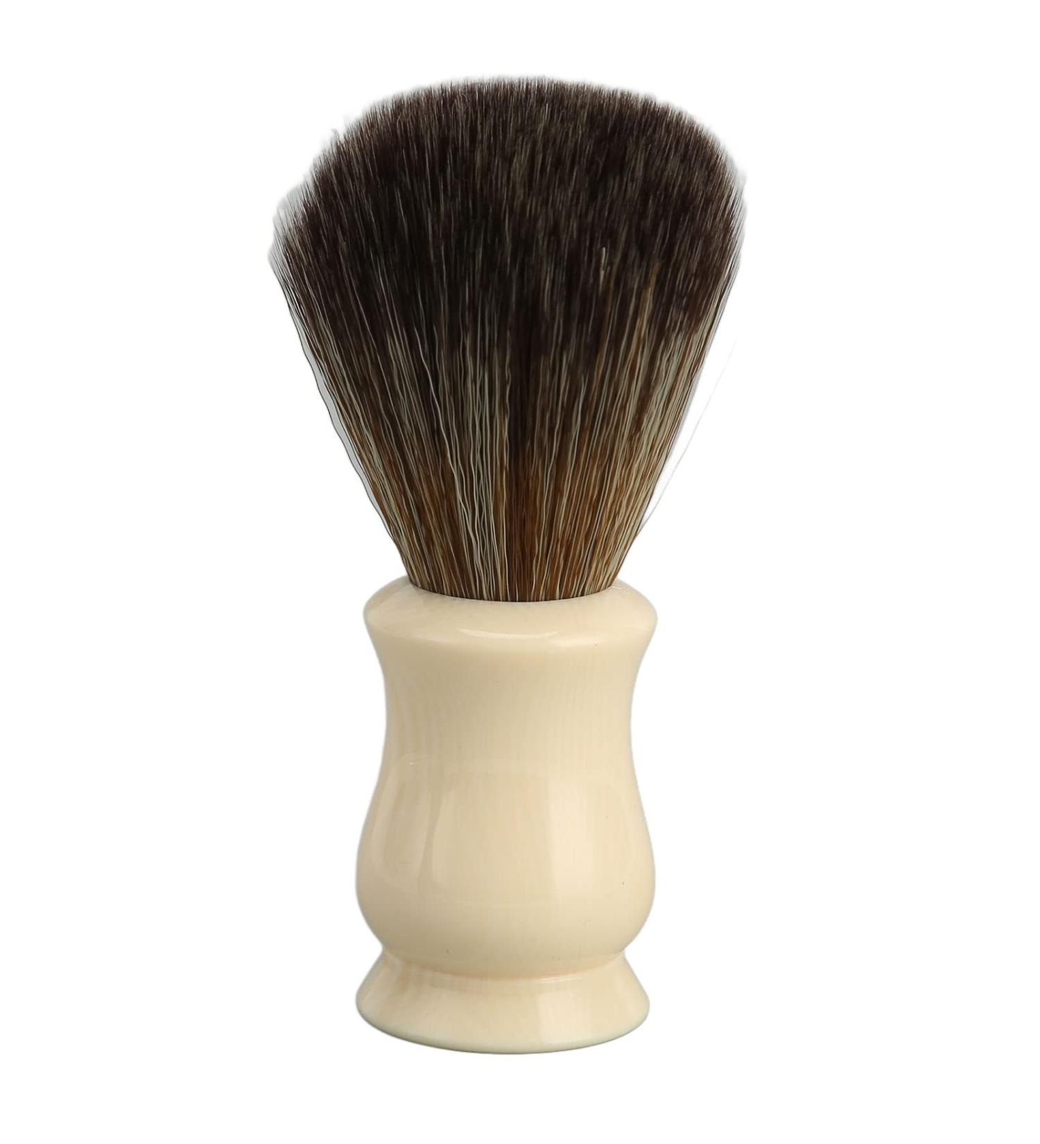 Portable Synthetic Beard Brush with Resin Handle - Effective Beard Cleaning & Shaving Removal Tool for Neck Care - Buy Online on SooperMarket.com
