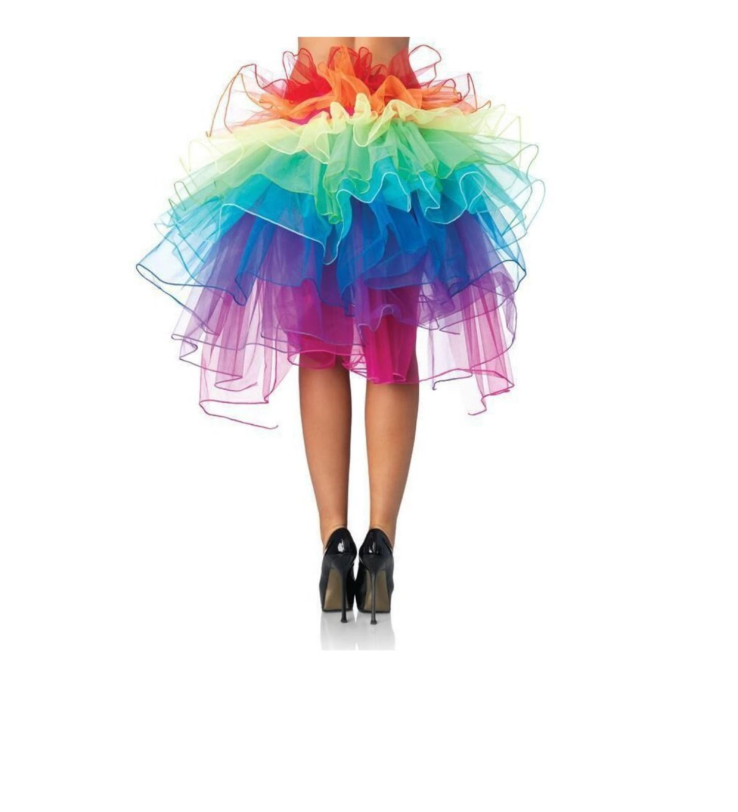 Women's Rainbow Layered Tutu Skirt - Dancing Mini Petticoat (One Size) - Buy Online on SooperMarket.com