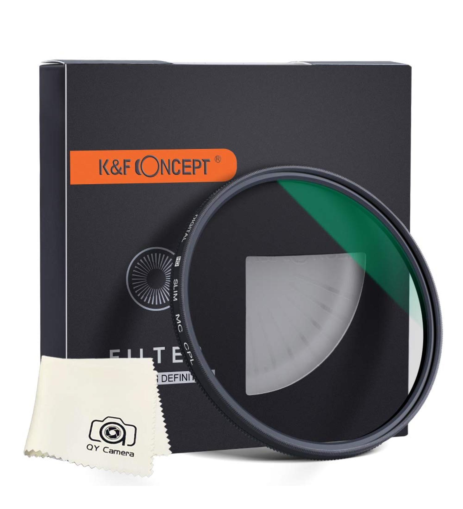 K&F Concept 62mm CPL Filter - Super Slim Multi Coated Lens Filter - Buy Online on SooperMarket.com
