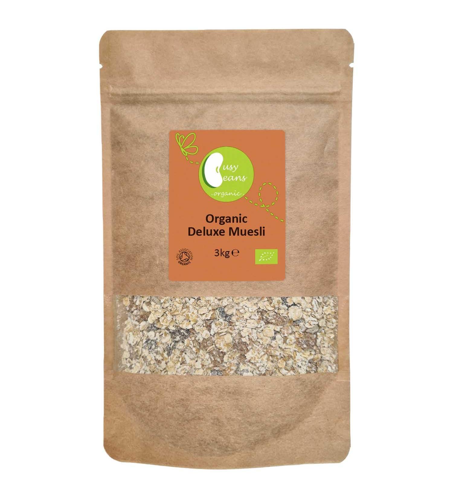 Organic Deluxe Muesli | Certified Organic | by Busy Beans Organic (3kg) - Buy Online on SooperMarket.com