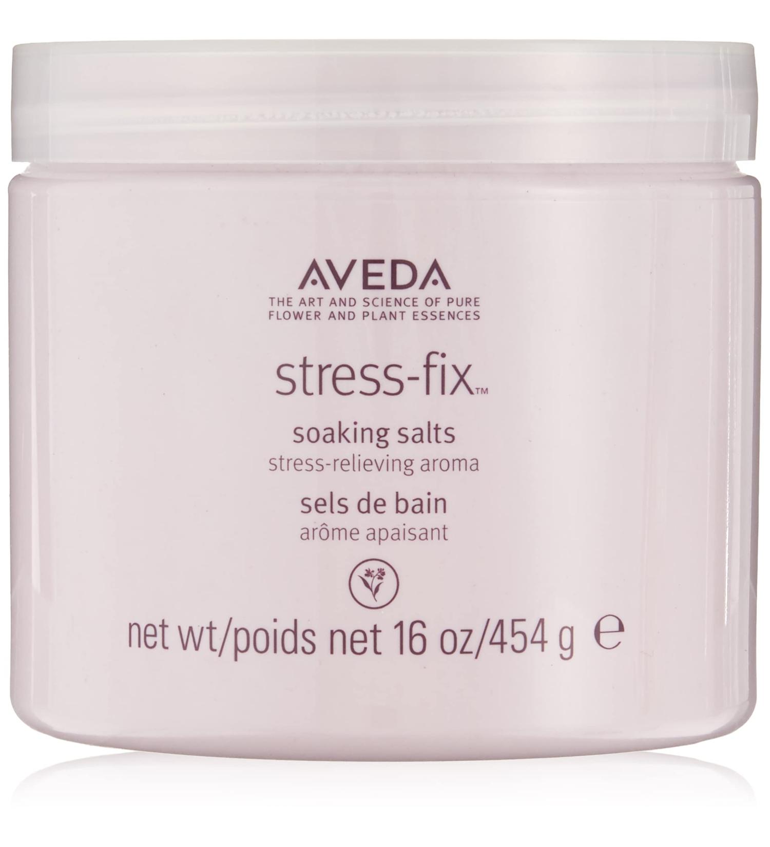 Aveda Stress Fix Soaking Salts 16oz (454g) - Relax and Unwind with Natural Stress Relief - Buy Online on SooperMarket.com