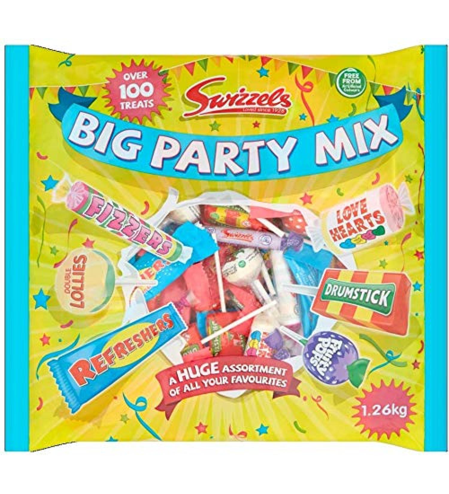 Swizzels 3 x Big Party Mix 1.26 kg