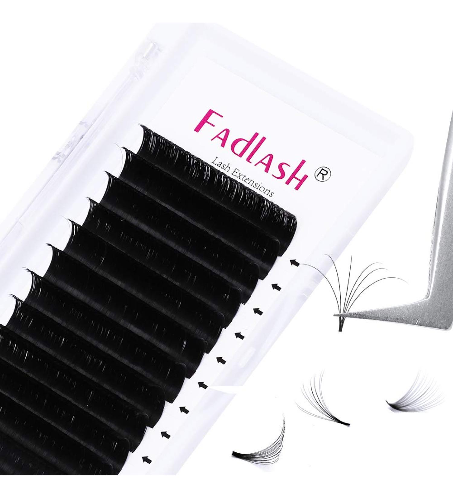 Easy Fan D Curl 0.05 11mm Single Lashes - Natural Look Russian Eyelash Extensions - Buy Online on SooperMarket.com