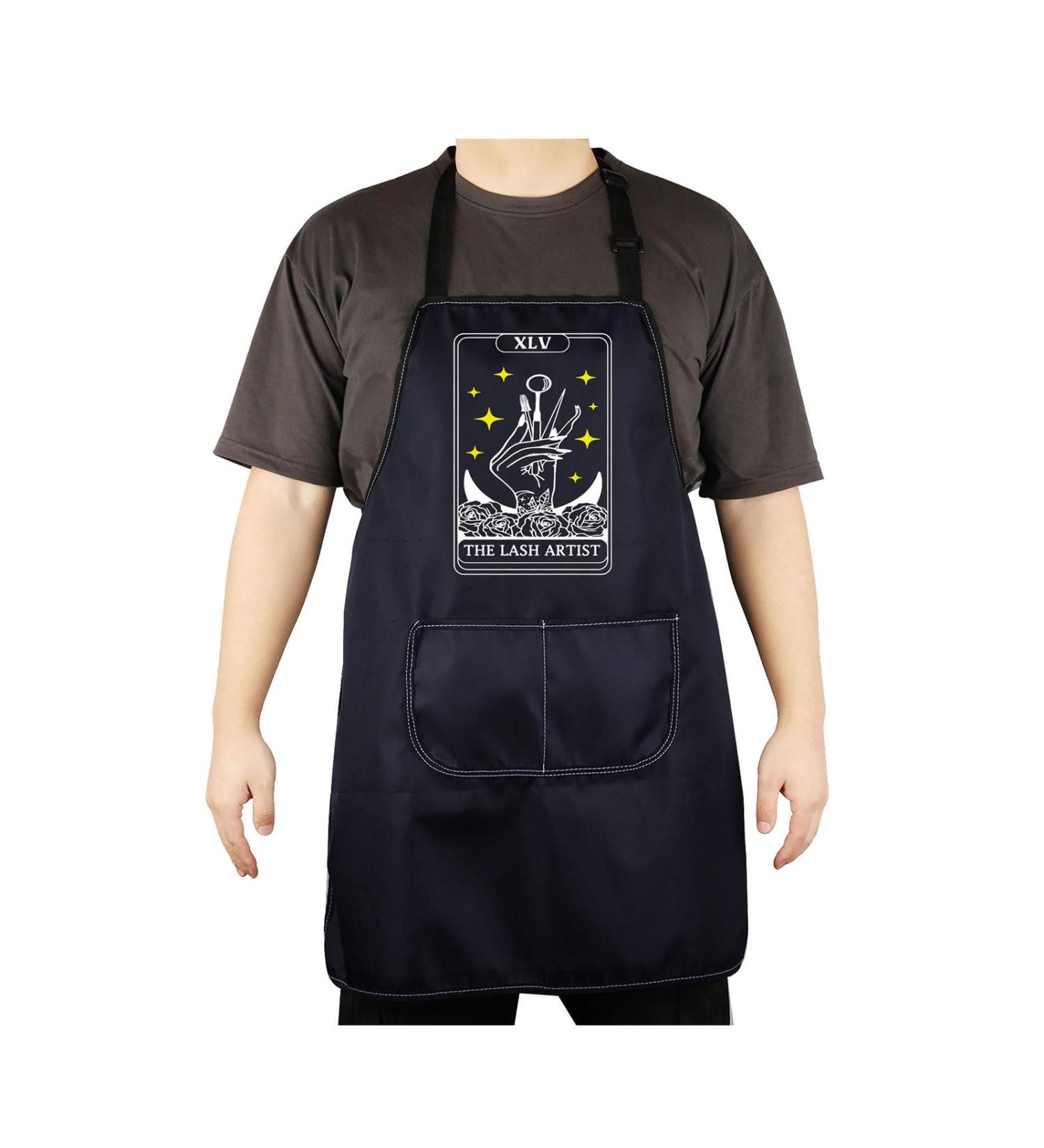 CENWA Lash Tech Apron | Adjustable Beauty Salon Apron for Lash Artists | Tarot Design - Buy Online on SooperMarket.com