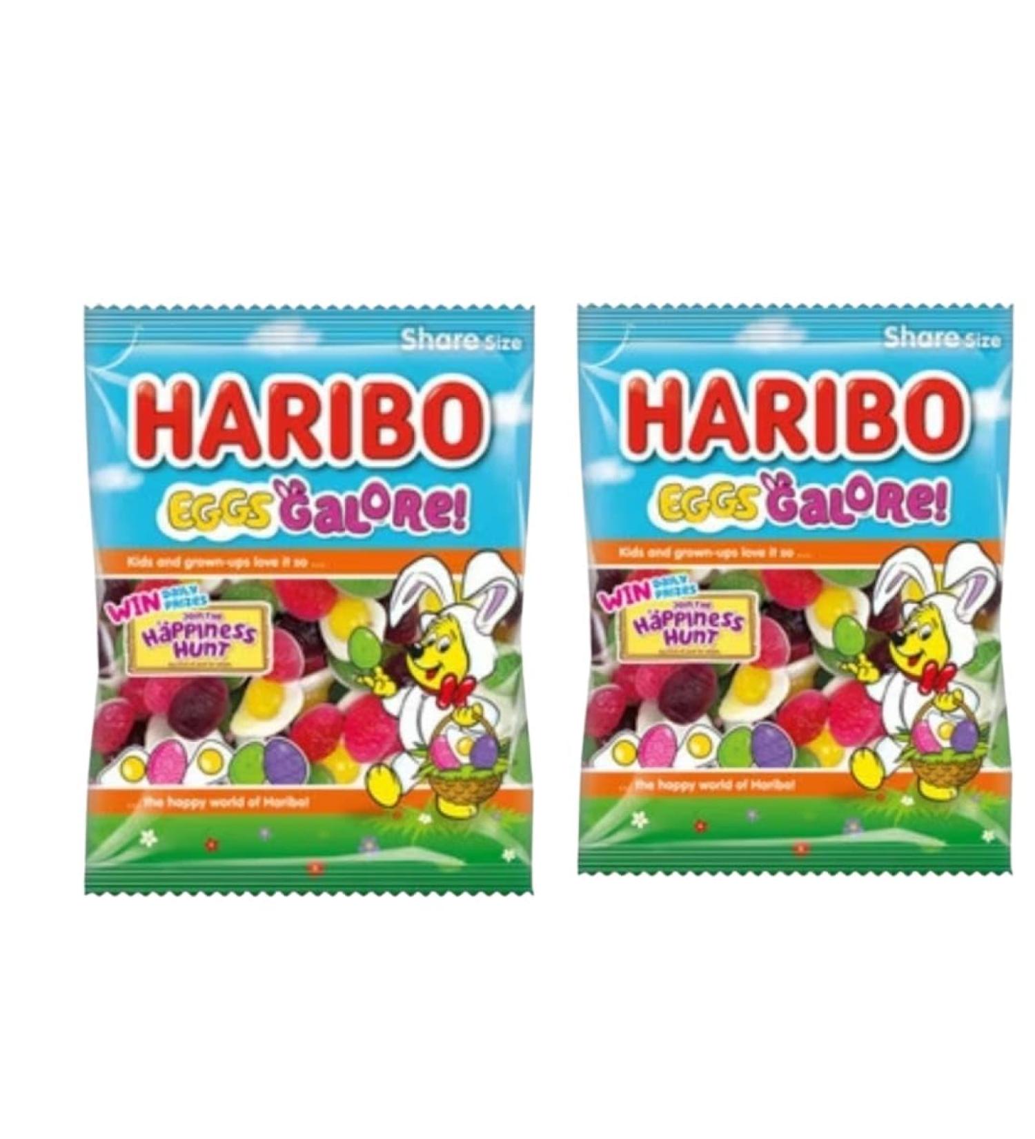 2 x Haribo Eggs Galore Multipack 160g- Egg Hunt Sharing Bag- Easter Egg Hunt 2024-Approx 20 Mini Bags - Buy Online on SooperMarket.com