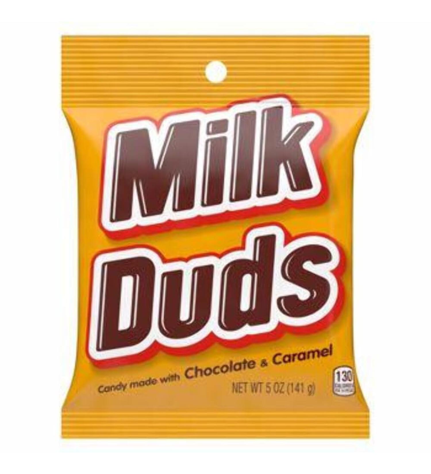 Hershey Milk Duds 5oz /141g Box (Milk Chocolate Coated Caramel Balls)