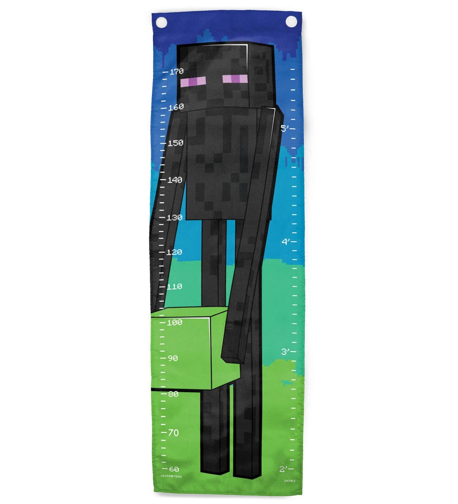 Jay Franco Minecraft Ender Talls 170cm Height Kids Growth Chart in Multicolor Poly-Canvas - Official Minecraft Merchandise - Buy Online on SooperMarket.com