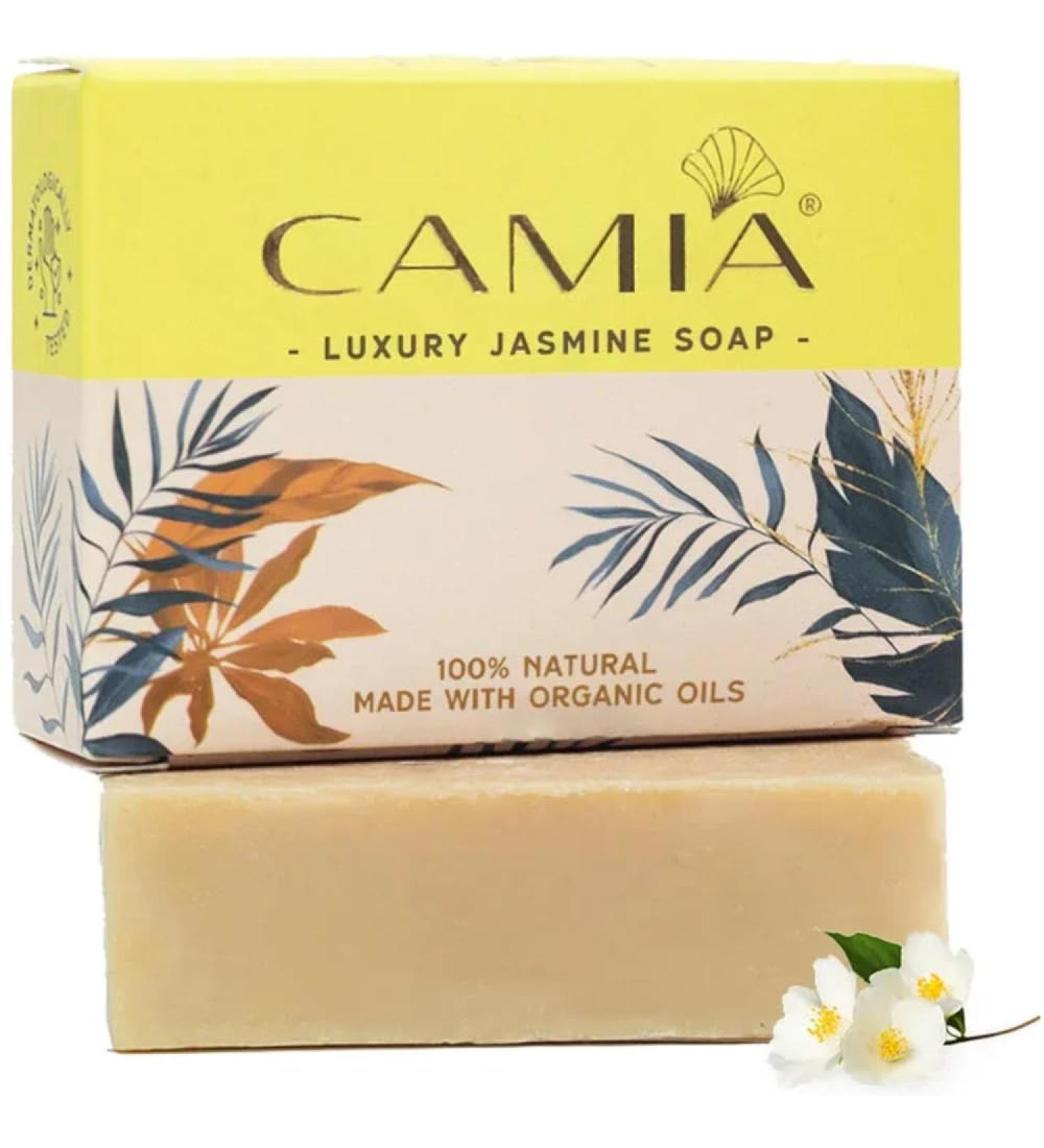 100% Organic Handmade Jasmine Soap | Vegan Cruelty-Free Sulphate & Phthalate-Free | Natural Bath Soap - 4.2 Oz - Buy Online on SooperMarket.com