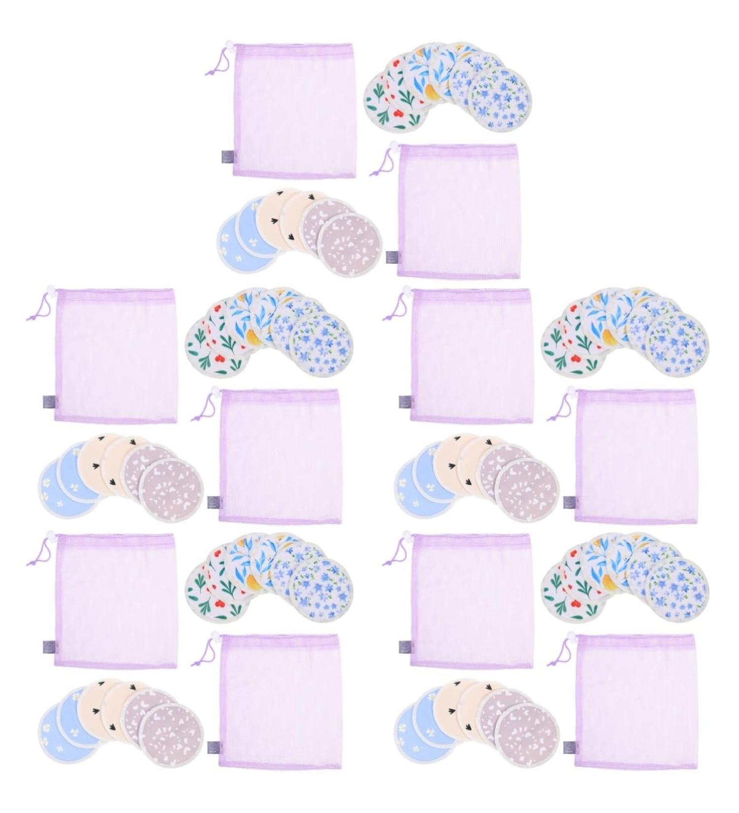 Buy Abaodam 5 Sets Washable Breast Pads - Reliable & Reusable Nursing Pads for Women | Breastfeeding Essentials - Buy Online on SooperMarket.com