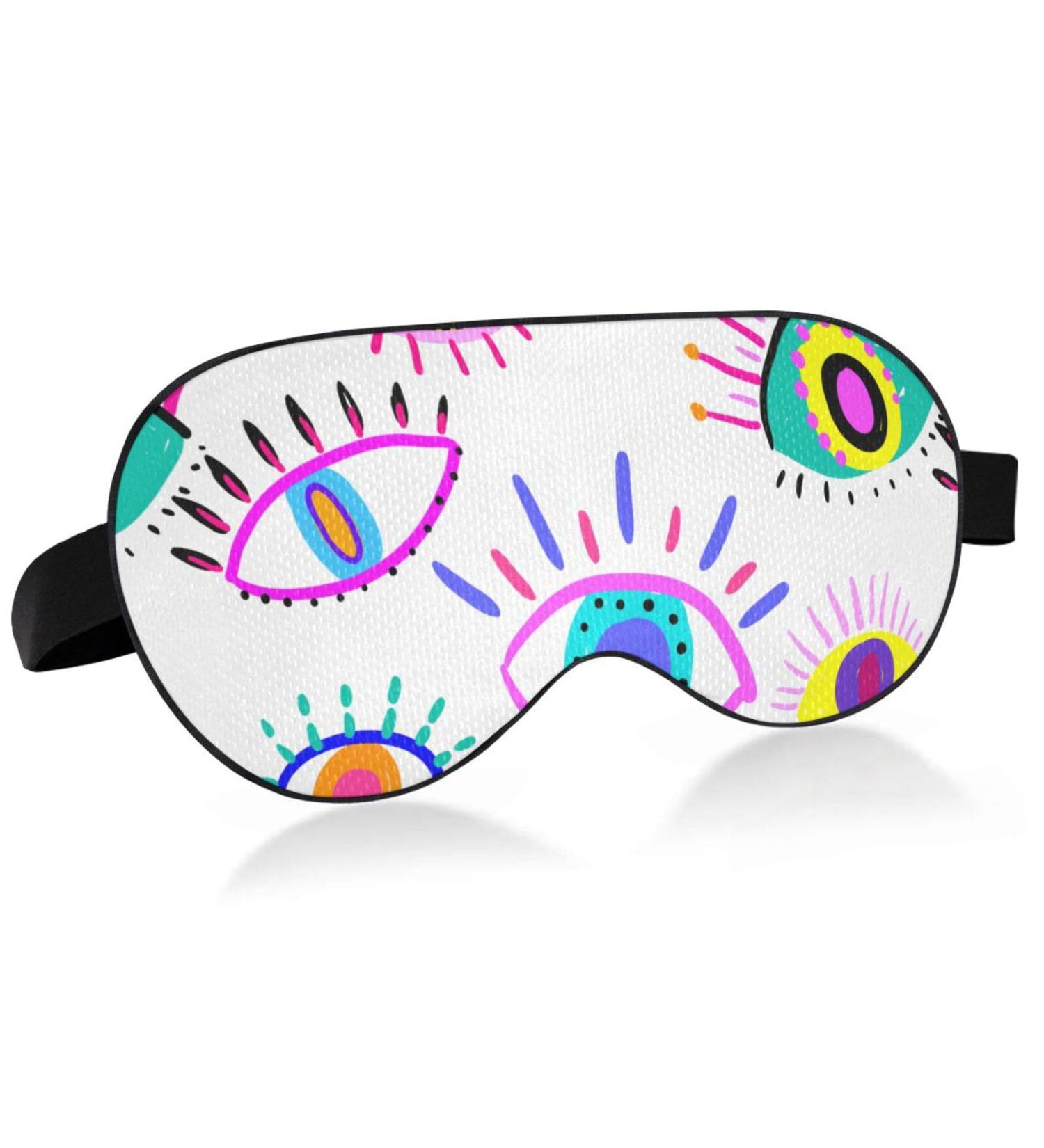 Haskirky Light Blocking Eye Mask - Breathable & Adjustable for Adults | Perfect for Travel, Yoga, Meditation, Office, & Deep Sleep | Comfortable & Colorful - Buy Online on SooperMarket.com