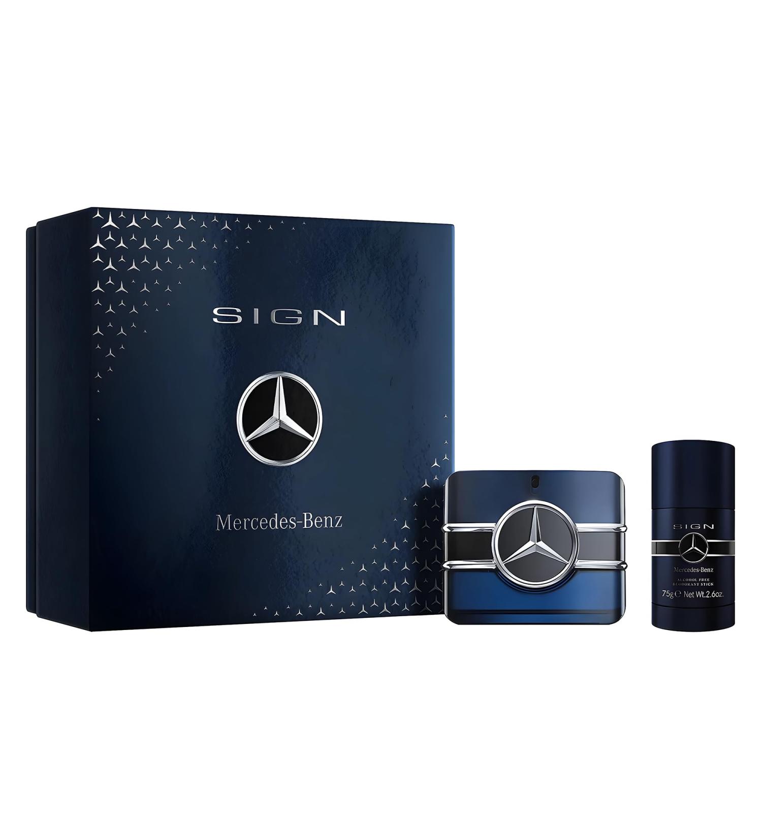 Mercedes-Benz Sign Fragrance Gift Set for Men - 2 Pc Set 3.4 Fl Oz Eau De Parfum Spray 2.6 Oz Body Deodorant Stick - Luxury Long Lasting Perfume Perfect for gifting 1 Fl Oz (Pack of 2) - Buy Online on SooperMarket.com