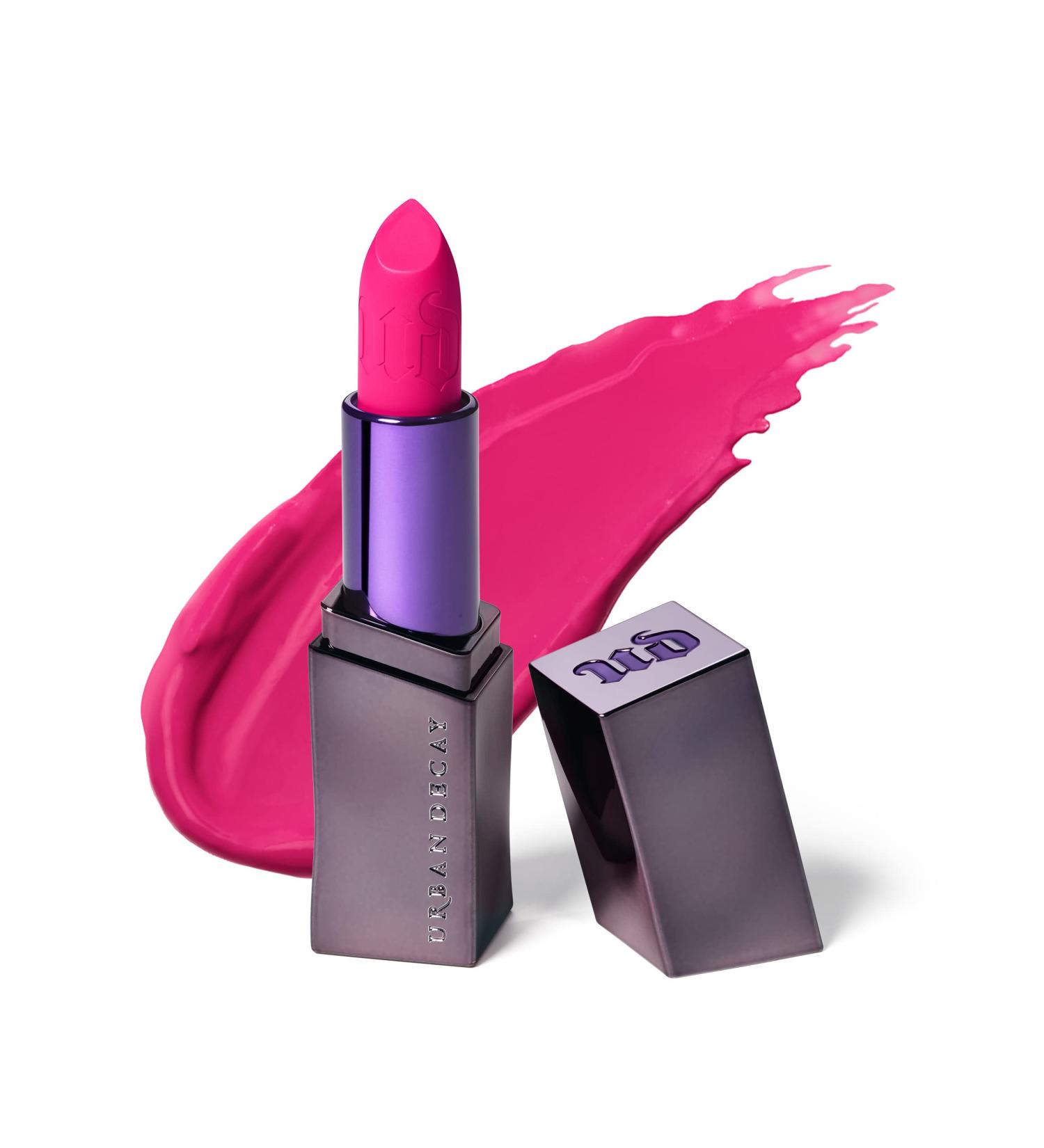 URBAN DECAY Vice Hydrating Lipstick - 35 Shades - Longwearing & Moisturizing Lip Color - Hollyweird (Bright Punk Pink) - 0.11 Oz - Buy Online on SooperMarket.com