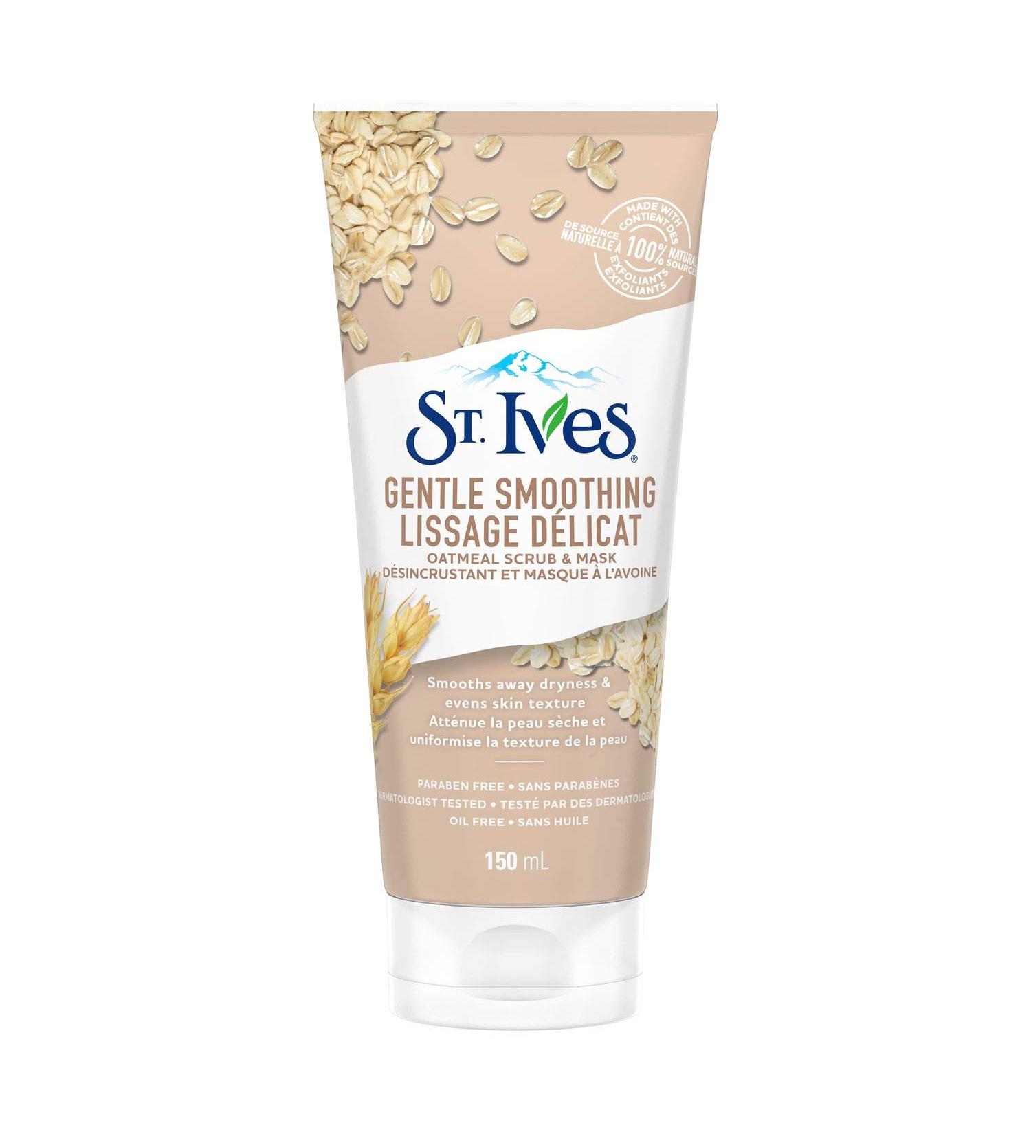 St. Ives Oatmeal Scrub + Mask 100% Natural Exfoliants Hypoallergenic and Paraben Free - Buy Online on SooperMarket.com