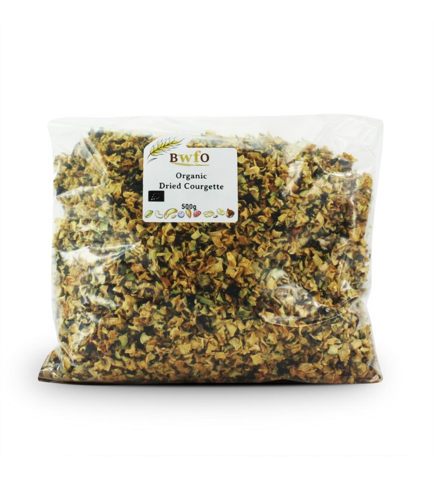 Organic Dried Courgette 10x10mm 500g (BWFO)