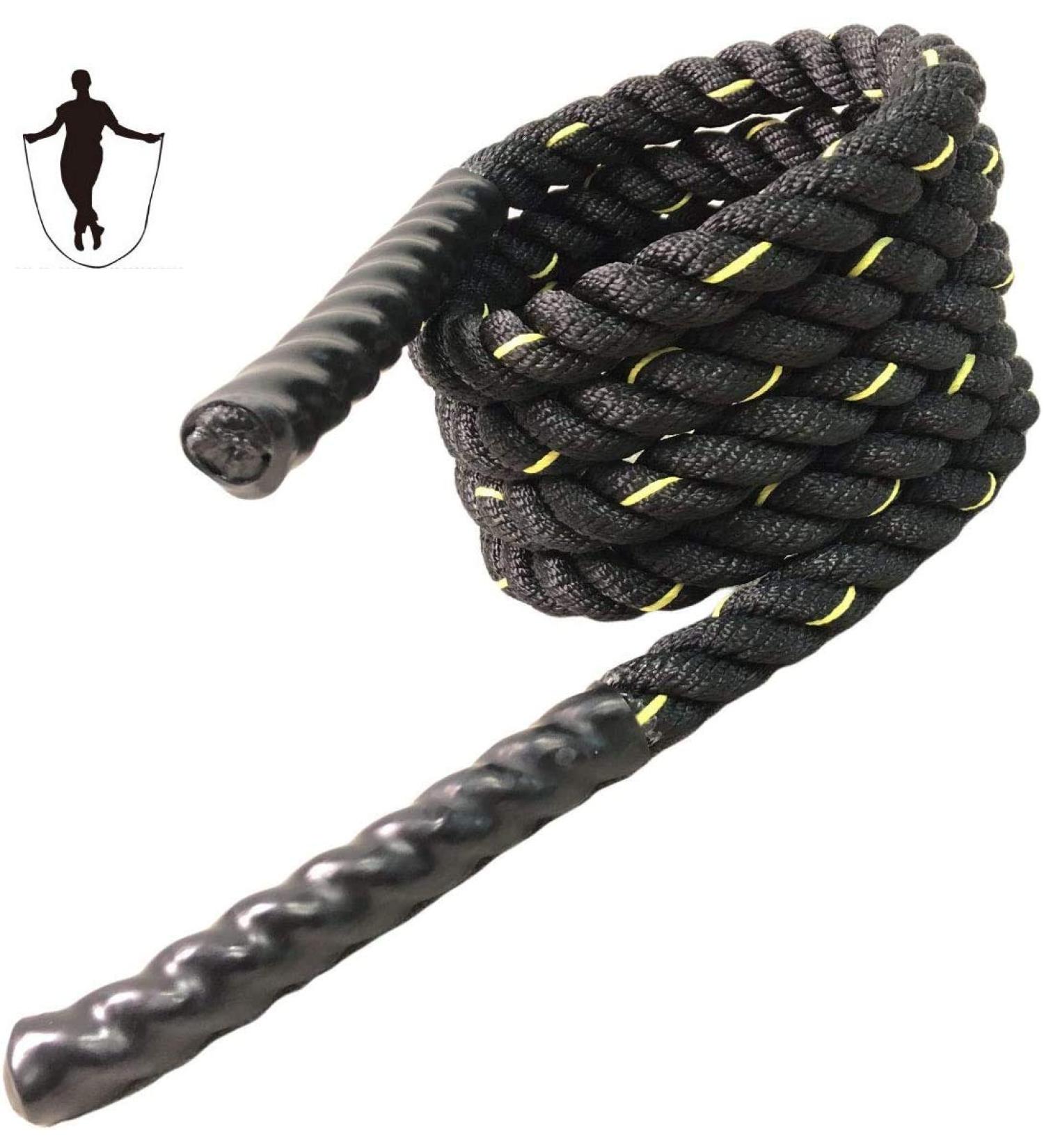 Heavy Jump Rope for Total Body Workouts - Strength Training Battle Ropes for Men and Women - Buy Online on SooperMarket.com