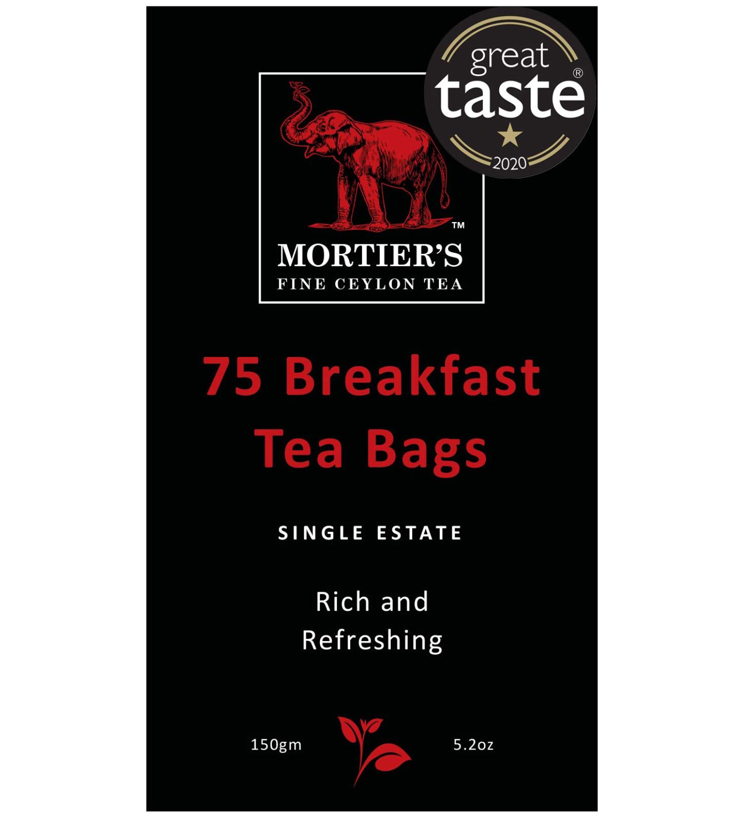 75 Ceylon Breakfast Tea Bags in Resealable Bag - Buy Online on SooperMarket.com