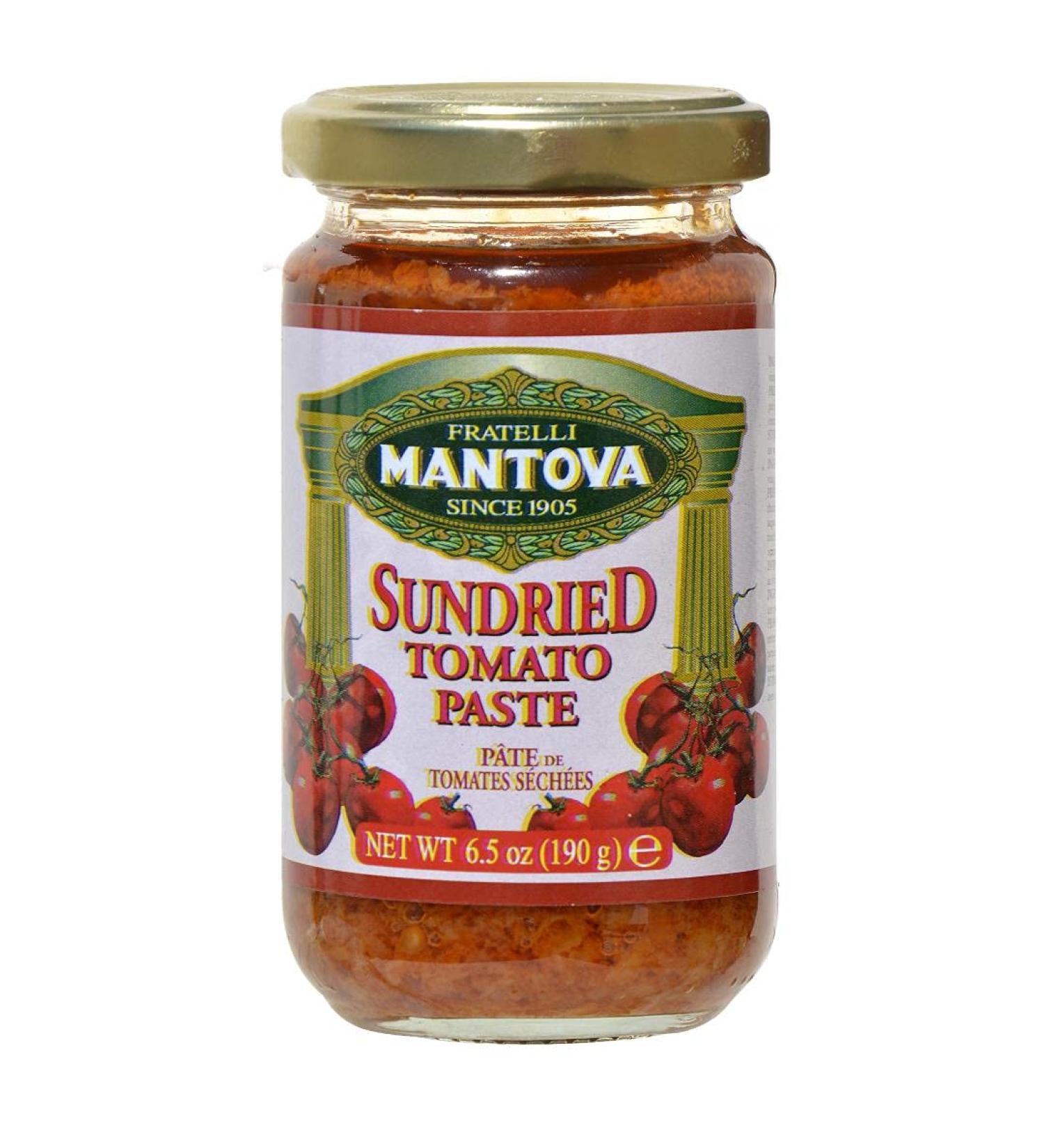 Mantova Sundried Tomato Spread Paste 6.5 oz - Pack of 4 | Flavorful Pasta Condiment - Buy Online on SooperMarket.com