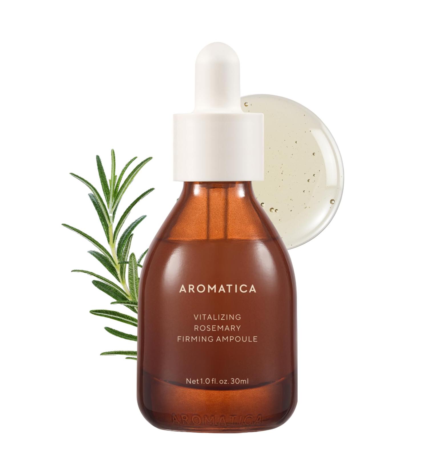 AROMATICA Vitalizing Rosemary Firming Ampoule Serum 30ml - Best Anti-Aging Retinol Serum for Face Moisturizing & Strengthening Skin Barrier - Shop Internationally - Buy Online on SooperMarket.com