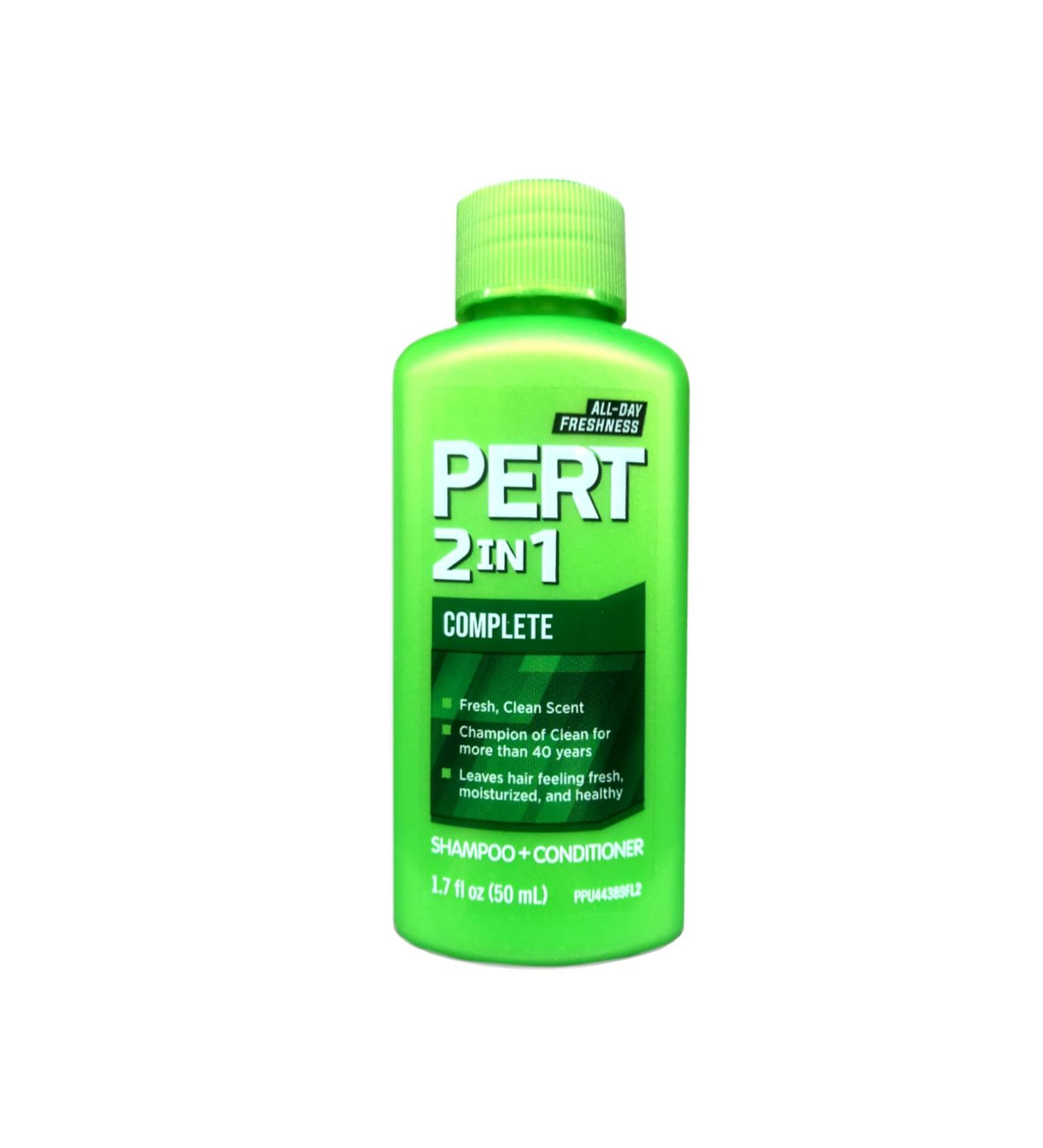 Pert Plus 2-in-1 Shampoo & Conditioner Classic Clean 1.70 oz (Pack of 8)