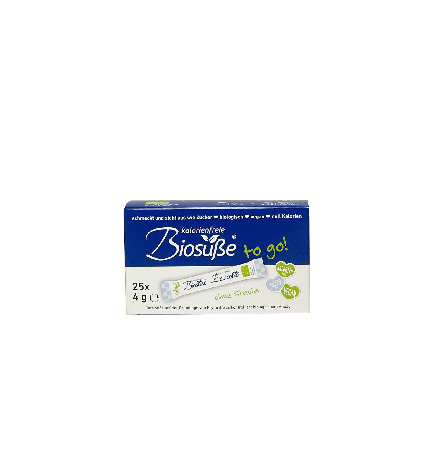 Buy Bios e Organic Erythritol Sticks - Vegan Calorie-Free Sugar Substitute (25x4g) - International Shipping Available - Buy Online on SooperMarket.com