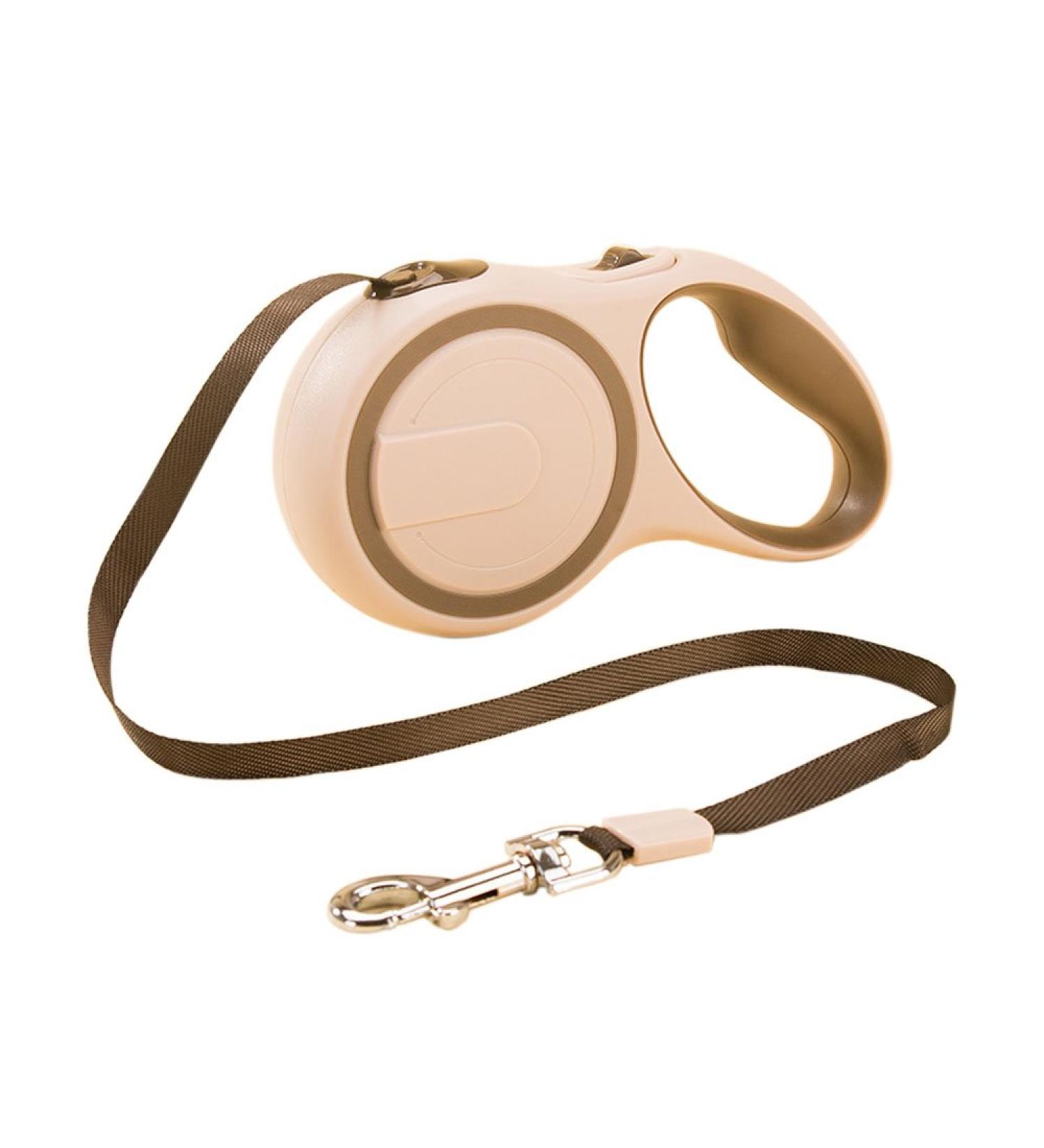 Rolleine Retractable Dog Leash 5m | Extendable Pet Training Line for Small & Medium Dogs and Cats - Khaki | Feiling - Buy Online on SooperMarket.com